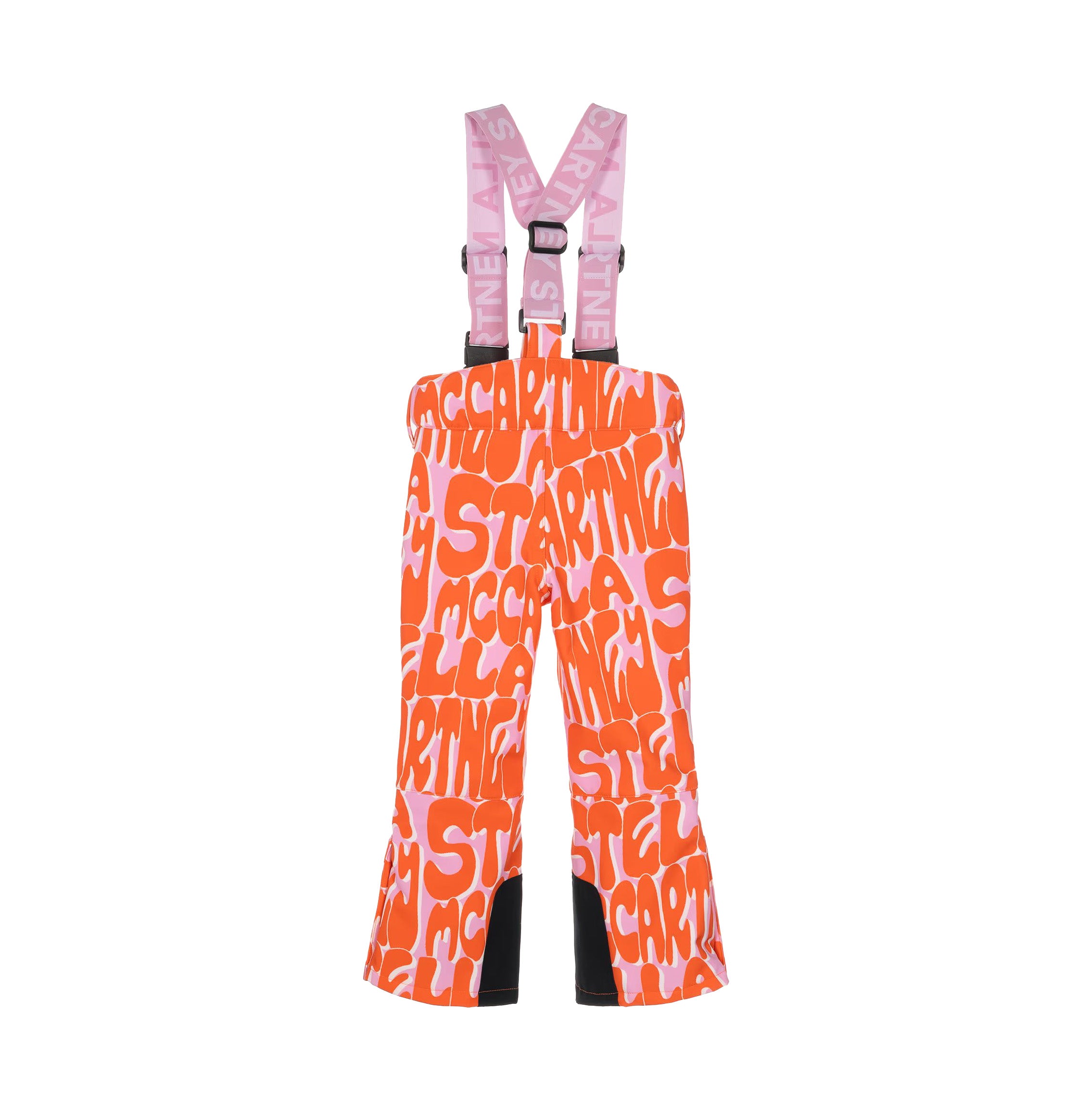 Stella McCartney Kids-Girl Stella Logo Ski Pants Pink