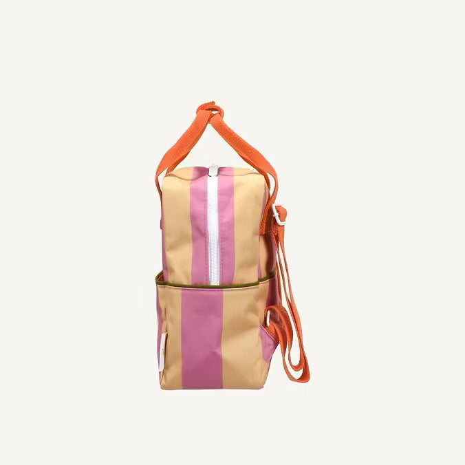 Sticky Lemon backpack small | lemon tree | stripes | rosebay pink + apple juice