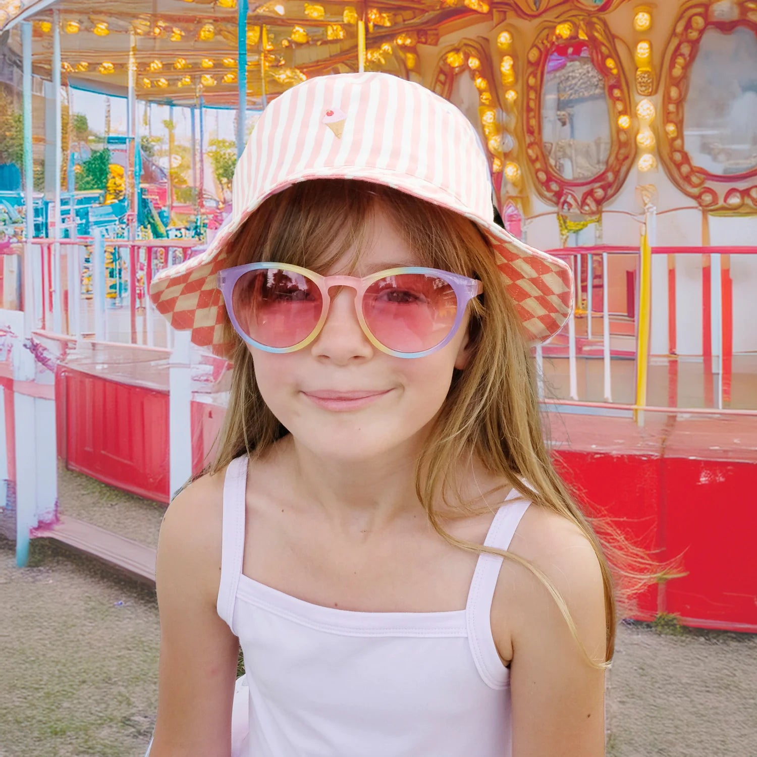 Rockahula Kids-Candy Stripe Reversible Bucket Hat