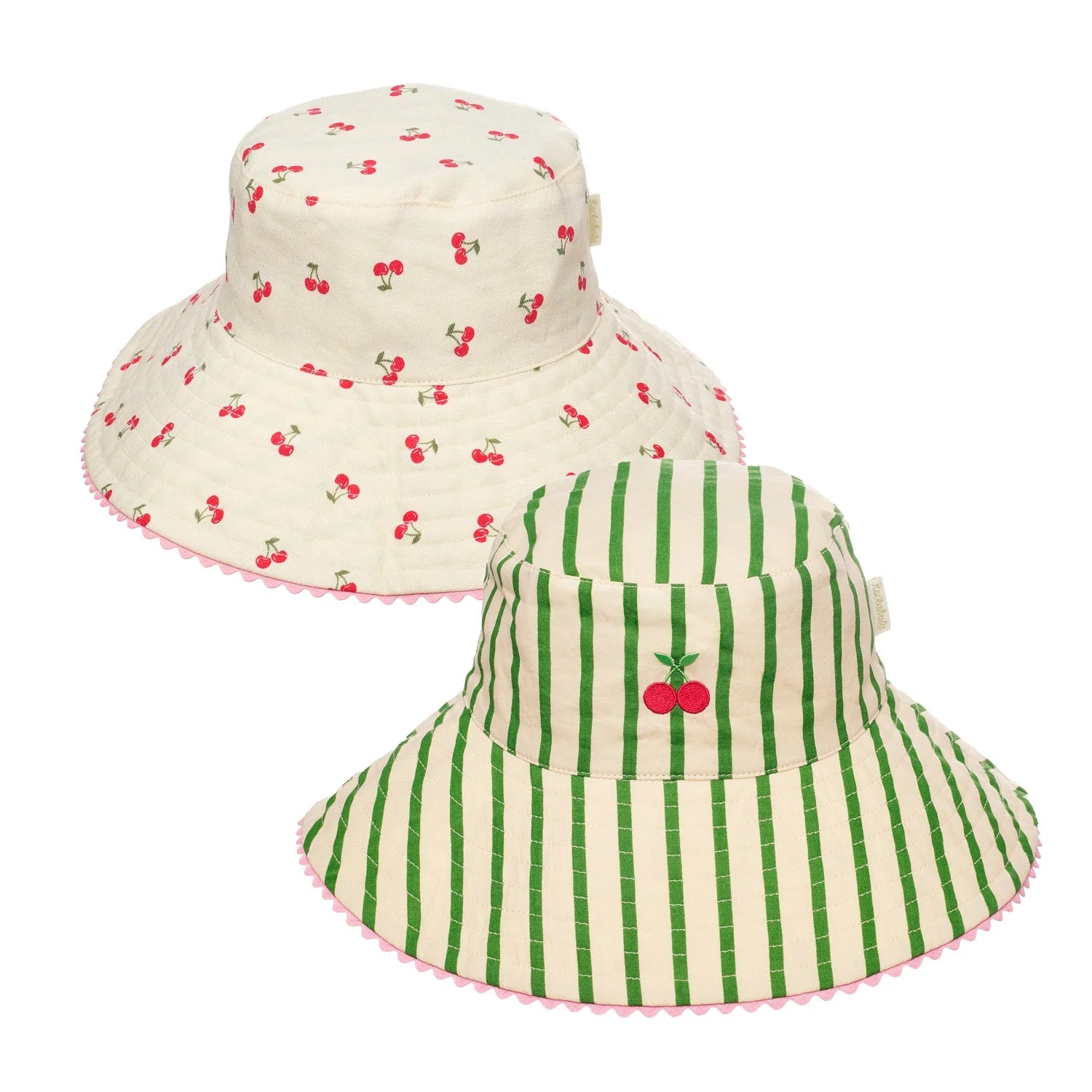 Rockahula Kids-Cherry Kiss Stripy Reversible Sun Hat