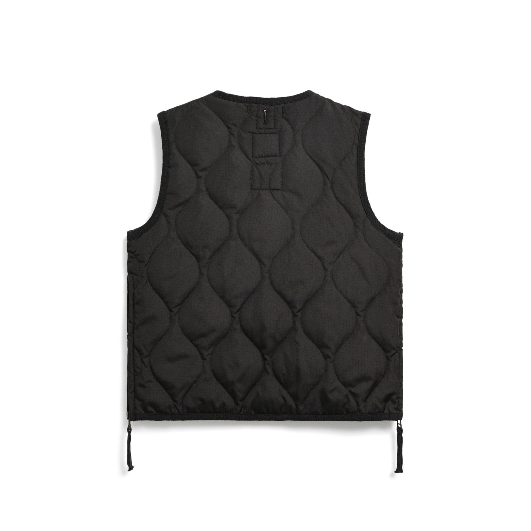 Taion-Kids Military Zip V Neck Down Vest Black