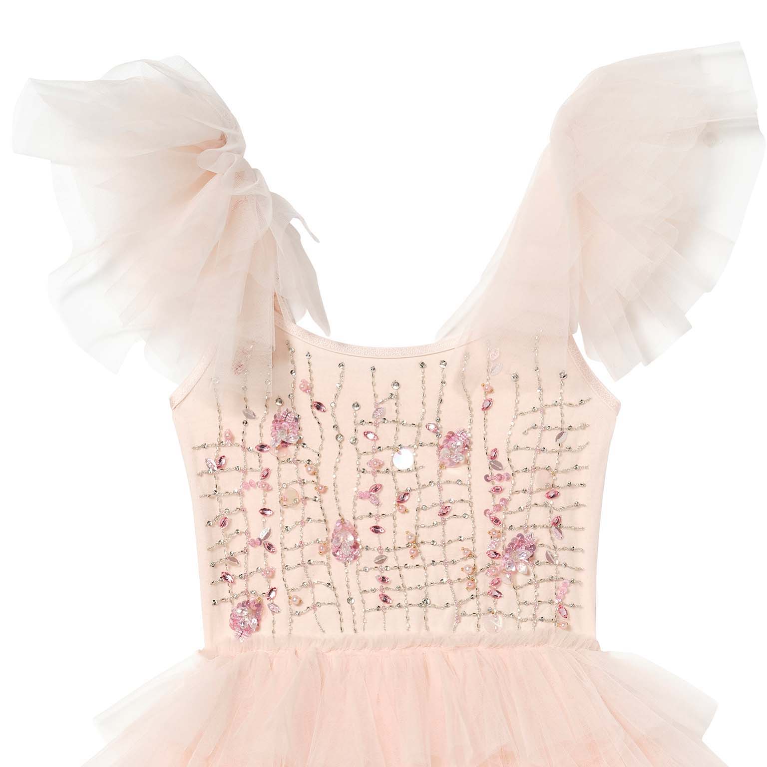 Tutu Du Monde-Girls Coral Cascade Tutu Dress Pearl Mix