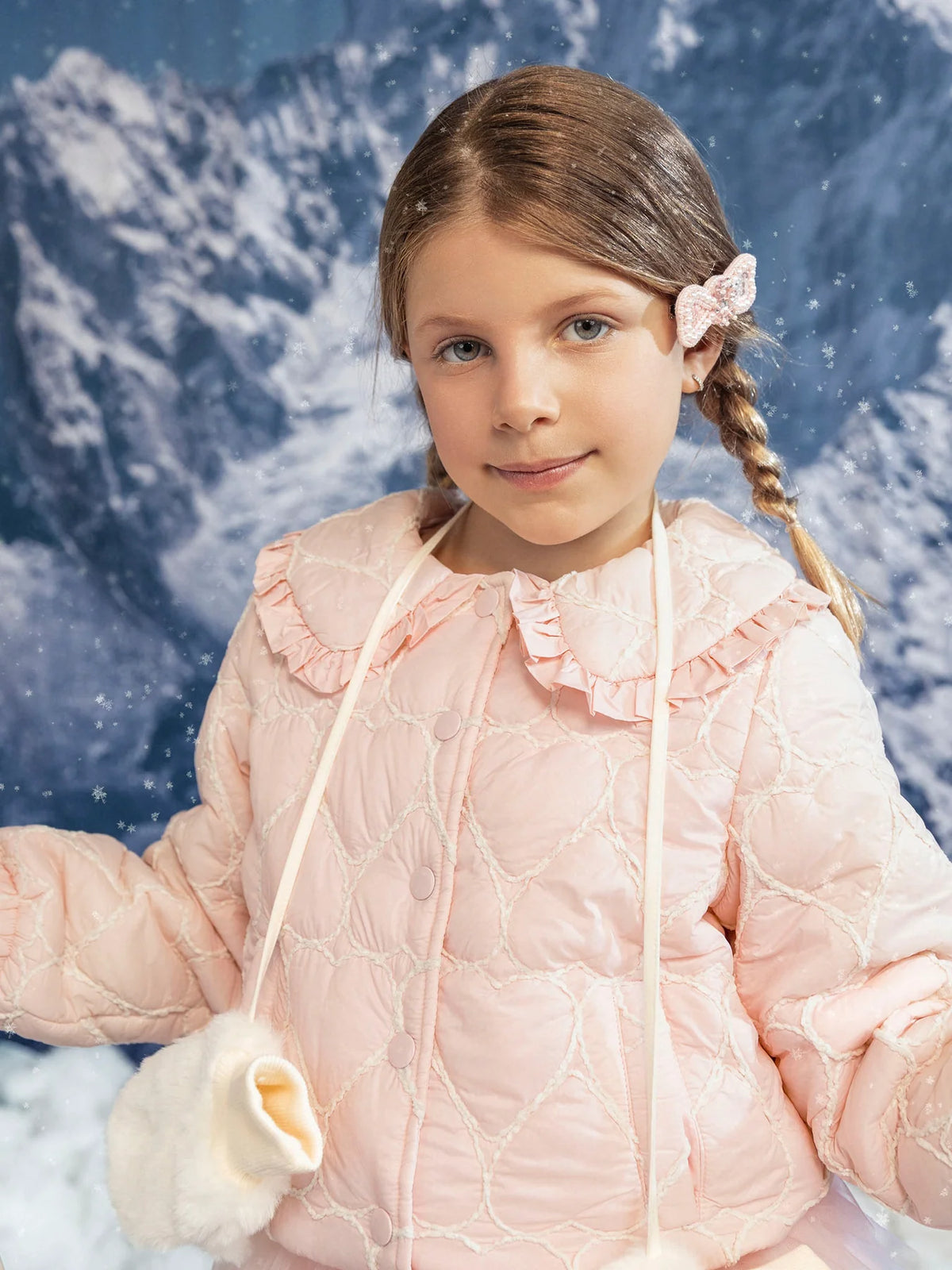 Tutu Du Monde-Warm Hearts Jacket Pink Cloud