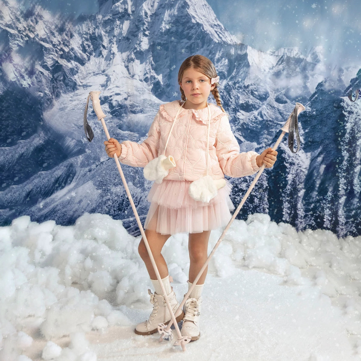 Tutu Du Monde-Warm Hearts Jacket Pink Cloud