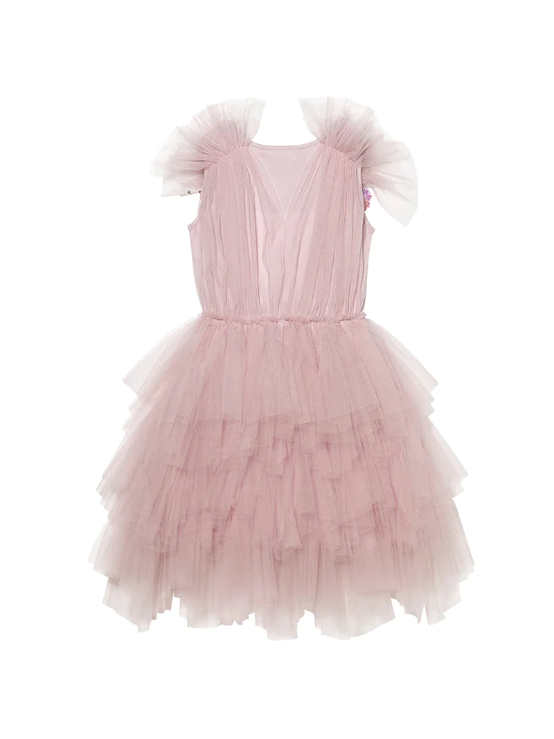 SS24 ETCHING TUTU DRESS-ORCHID ICE