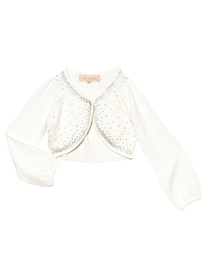 SS24 DECO CARDIGAN-MILK