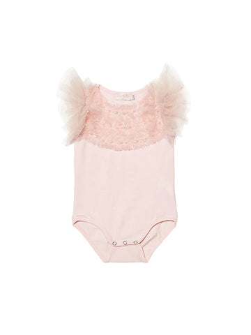 SS24 BEBE SKETCH ONESIE-PINK CLOUD