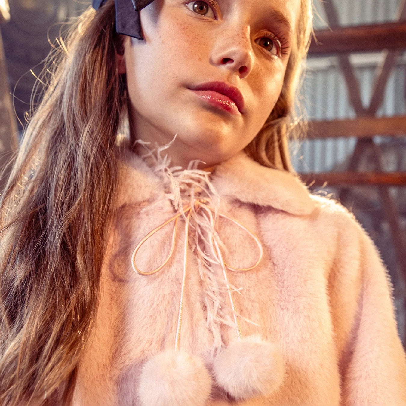 Tutu Du Monde-Furberry Jacket Satin Bow