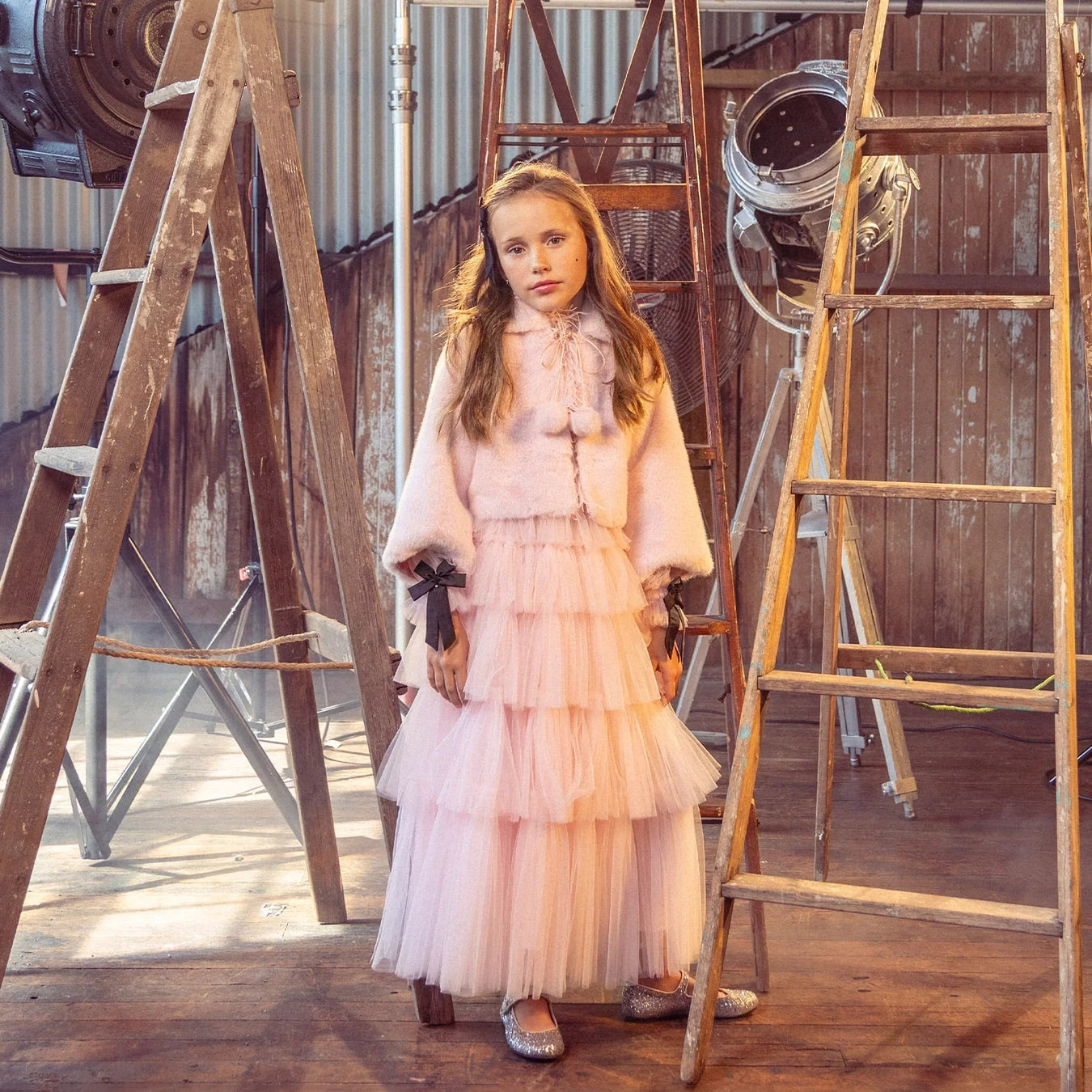 Tutu Du Monde-Furberry Jacket Satin Bow
