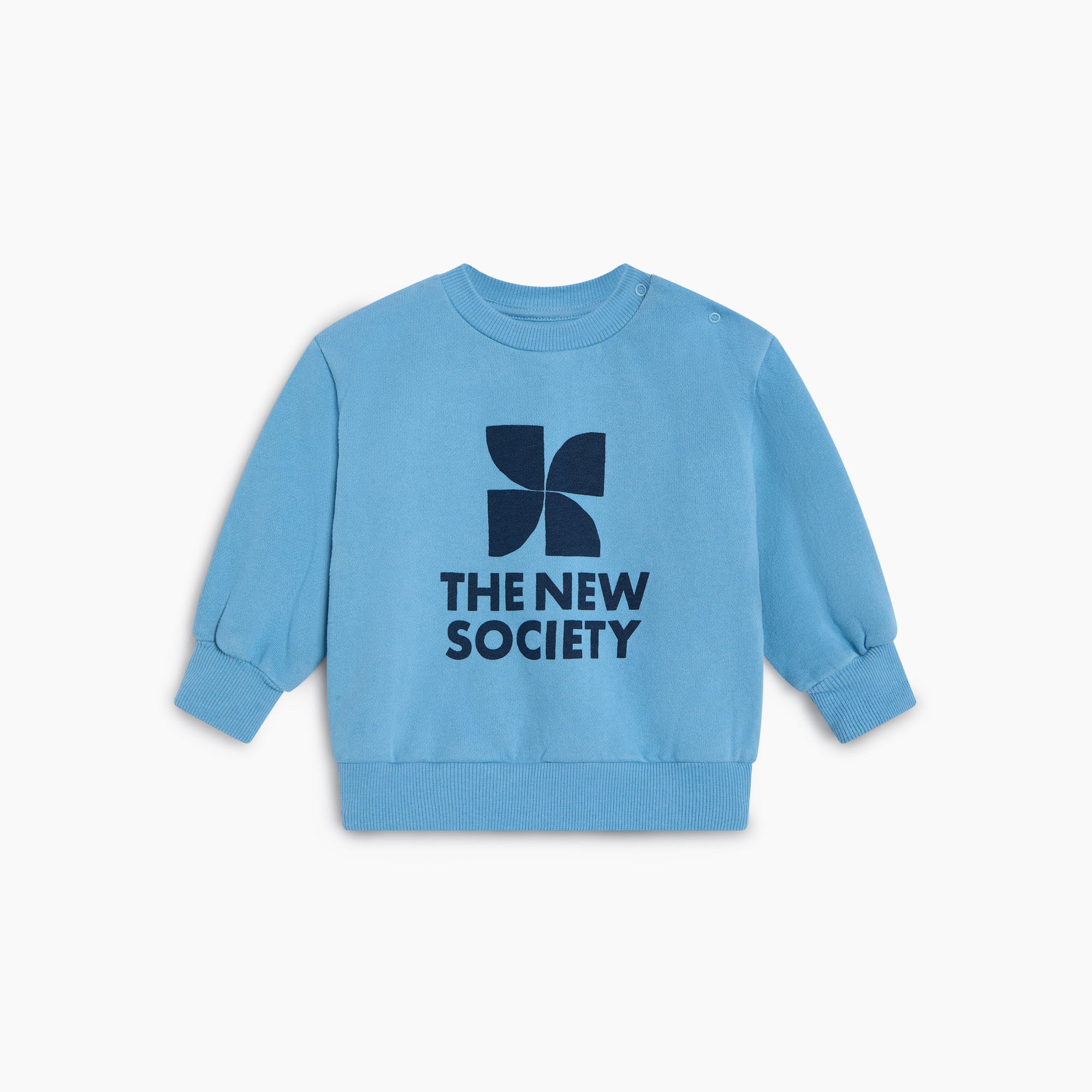 The New Society-TNS Logo Baby Sweatshirt Cyaneus