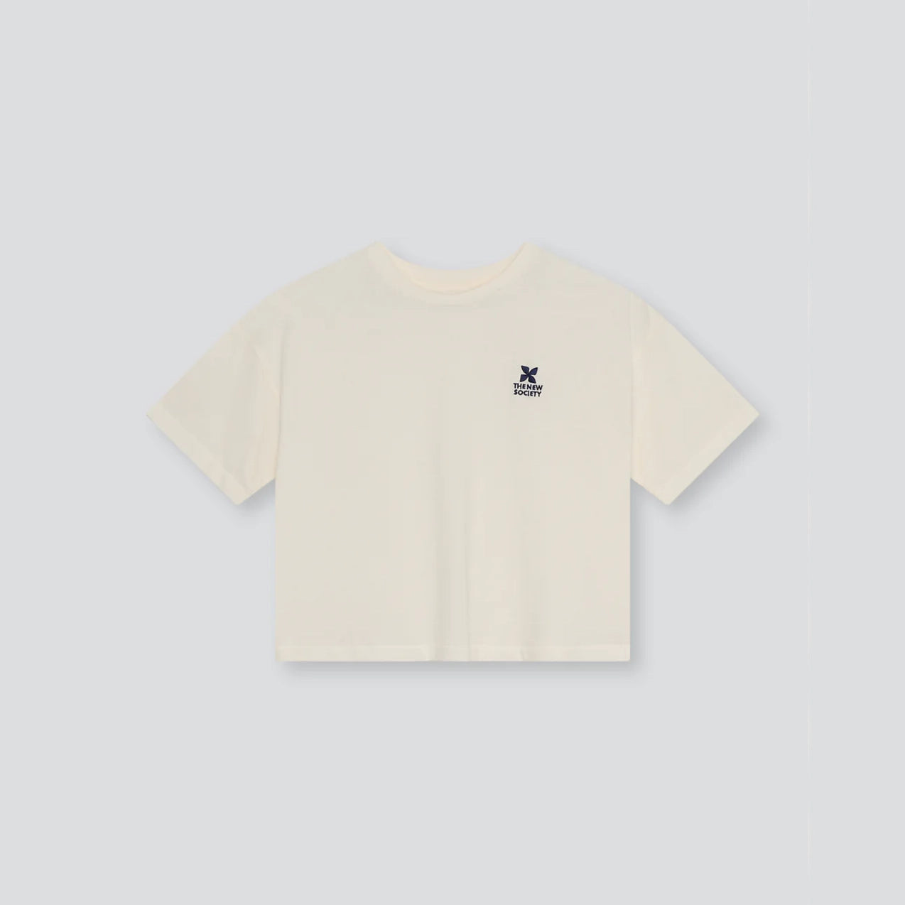 The New Society-Kids TNS Logo Teen T-Shirt Ecru