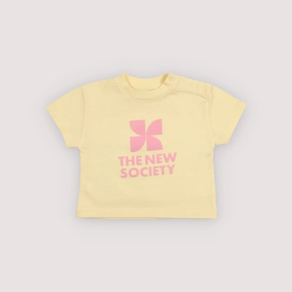 The New Society-TNS Logo T-Shirt Soft Lemon