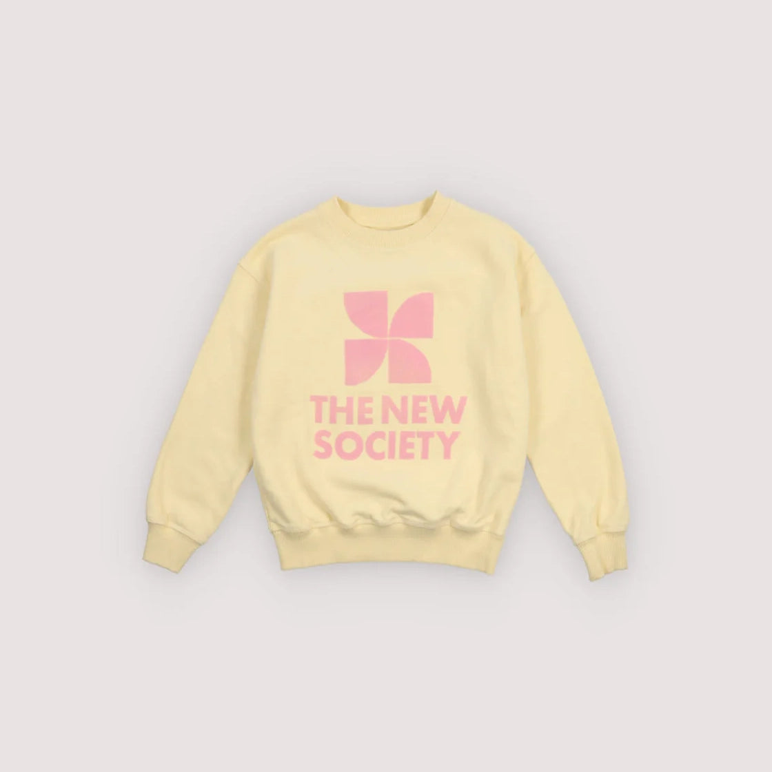 The New Society-TNS Logo Sweatshirt Soft Lemon