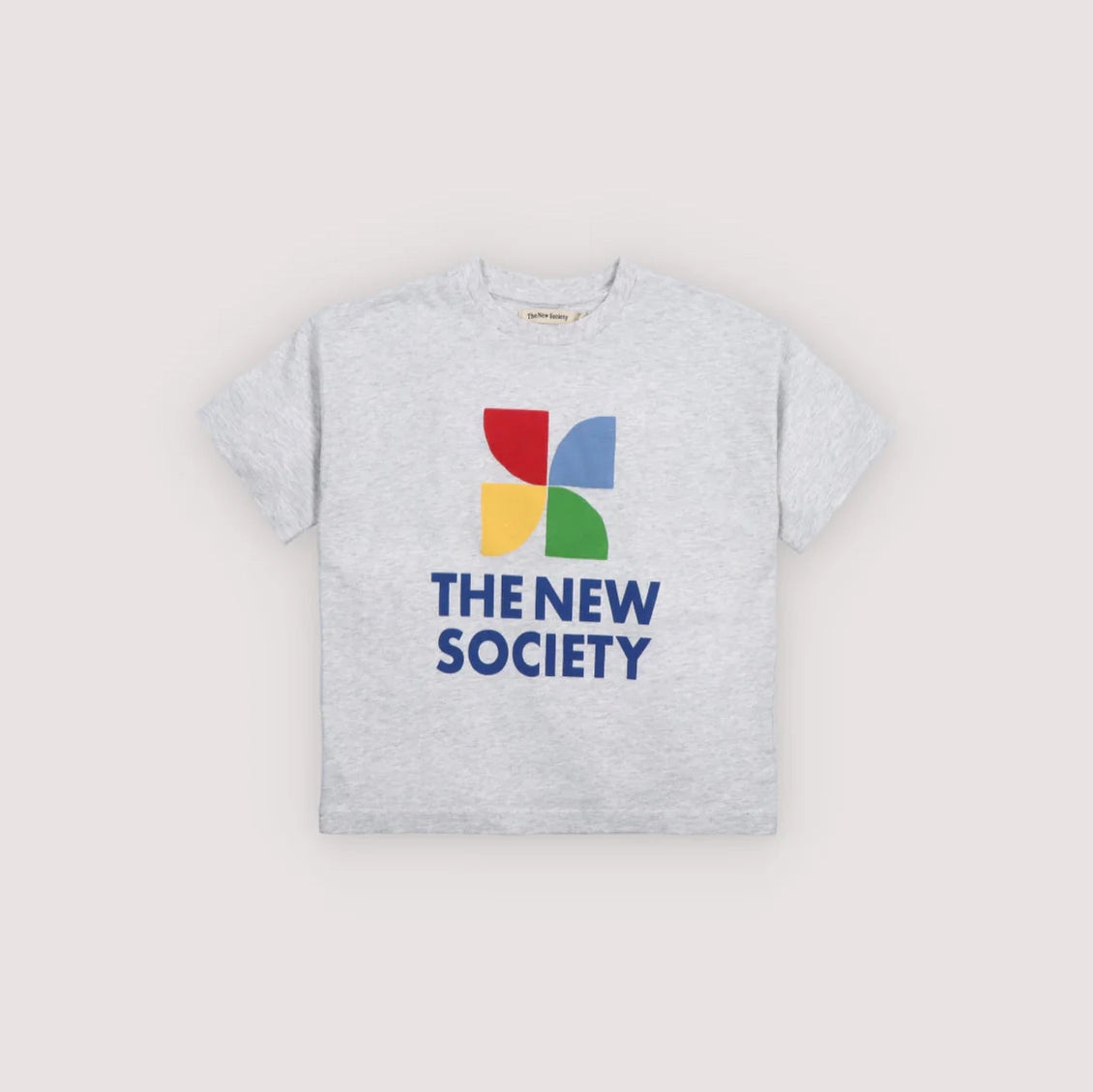 The New Society-TNS Logo T-Shirt Light Grey Melange