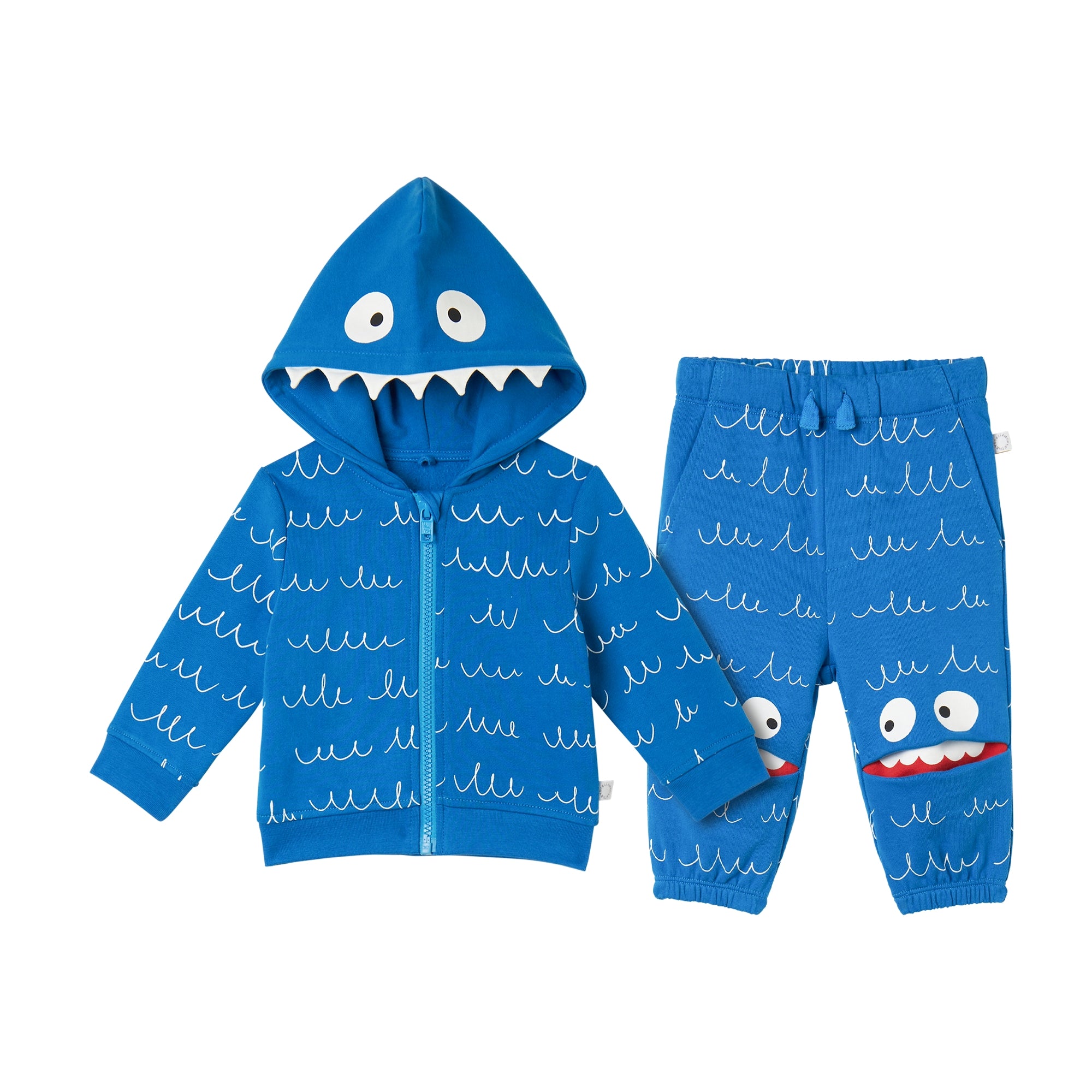 Stella McCartney Kids-Baby Boy Yeti Wiggle Tracksuit Blue