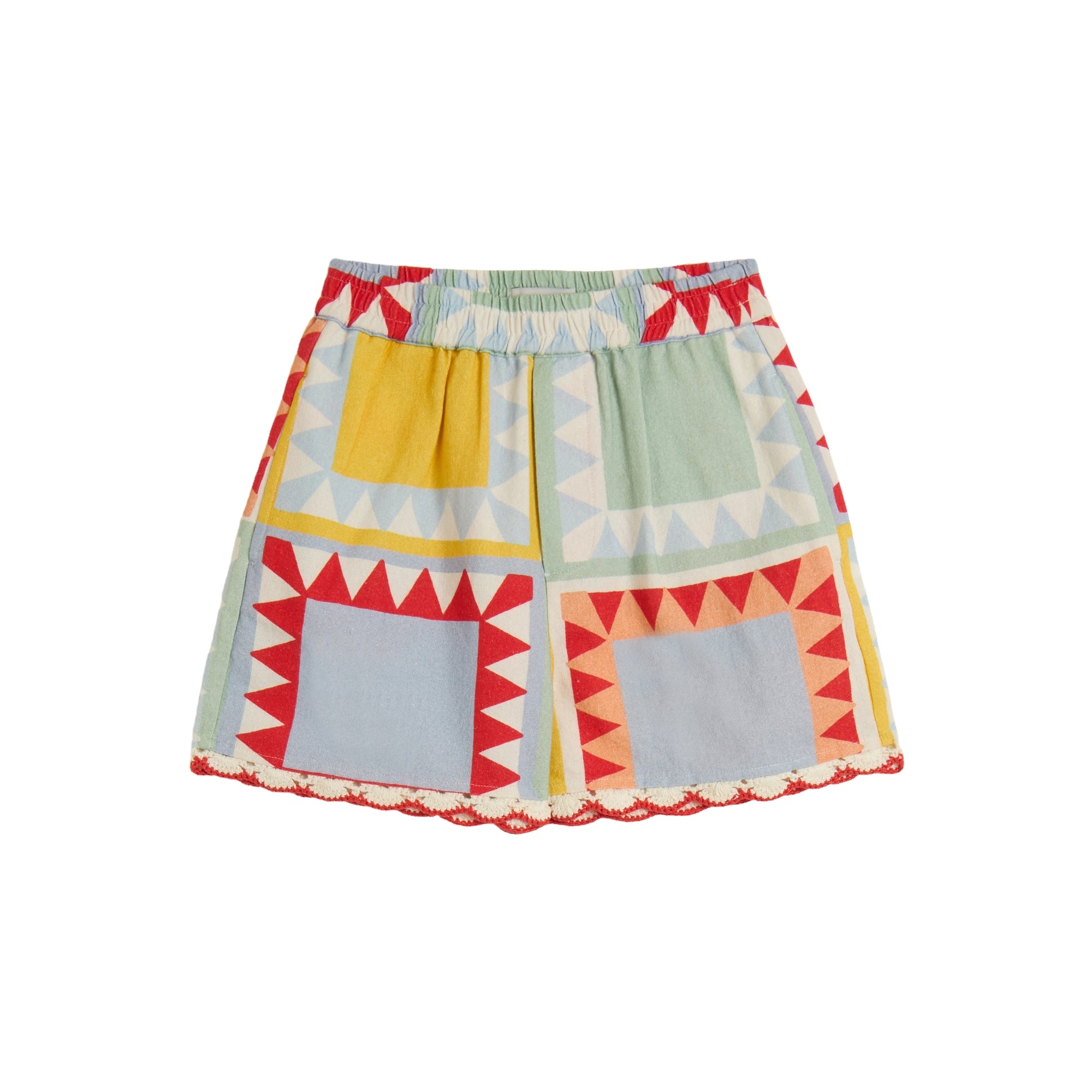 Stella McCartney Kids-Girl Small Picnic Patchwork Shorts