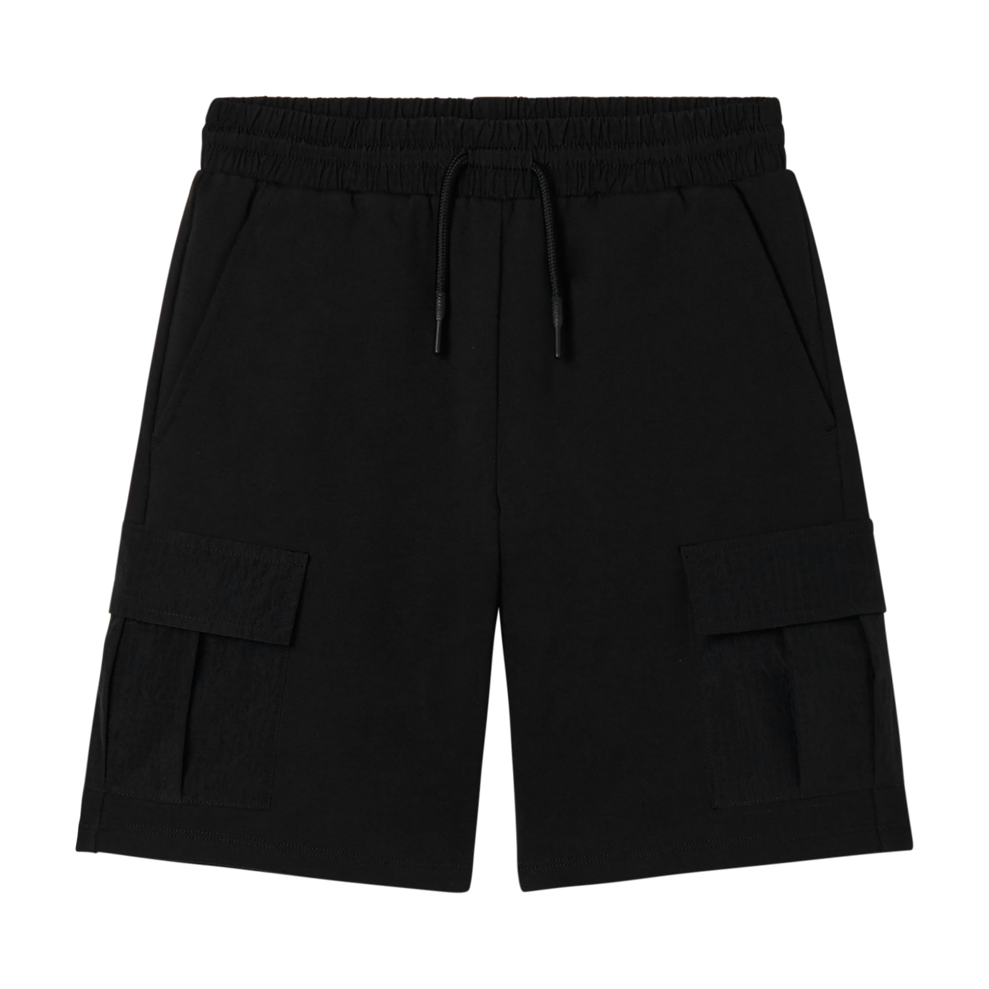 Stella McCartney Kids-Boy Fleece Black Shorts With Pockets