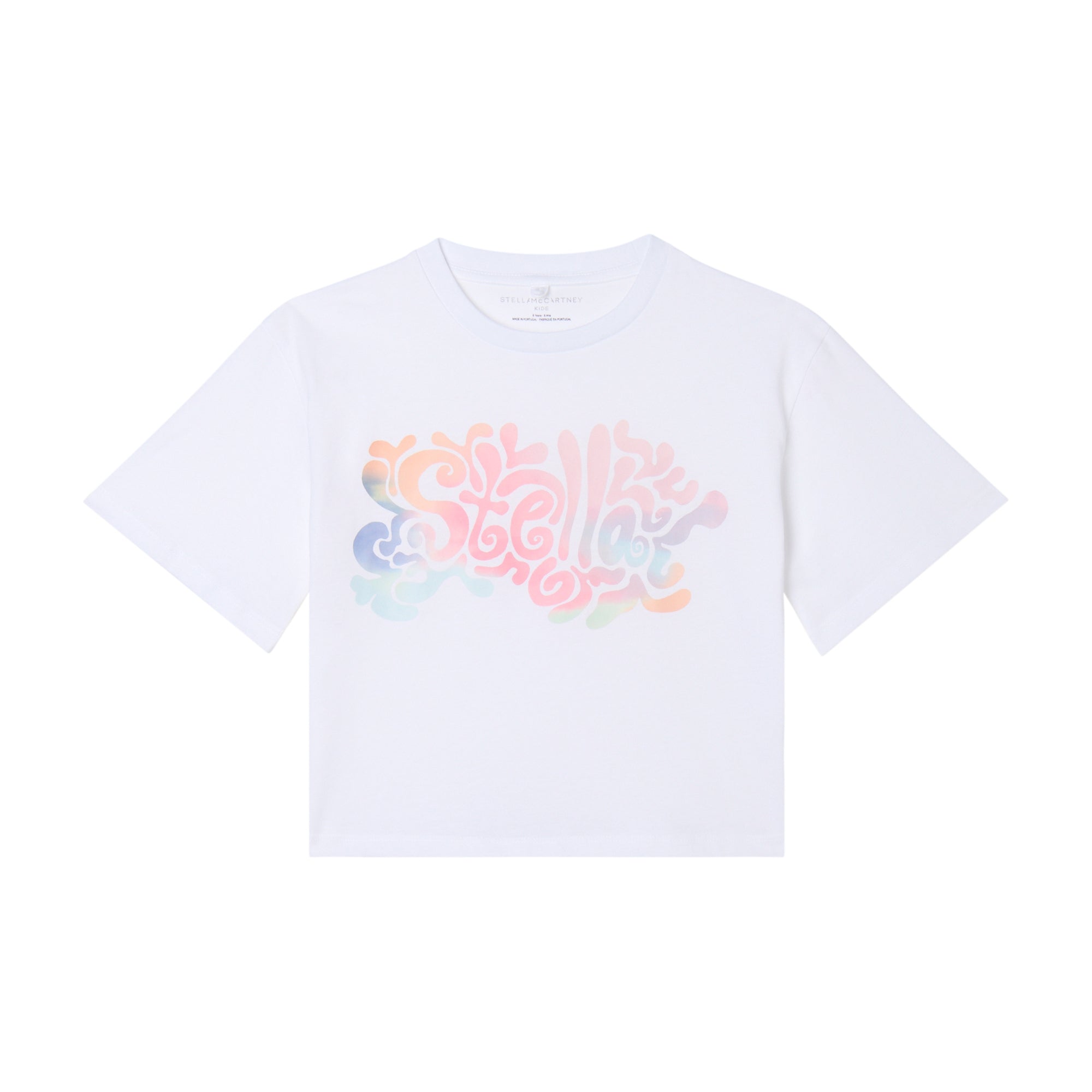 Stella McCartney Kids-Girl Ss T-Shirt With Stella Tie Dye Logo Print
