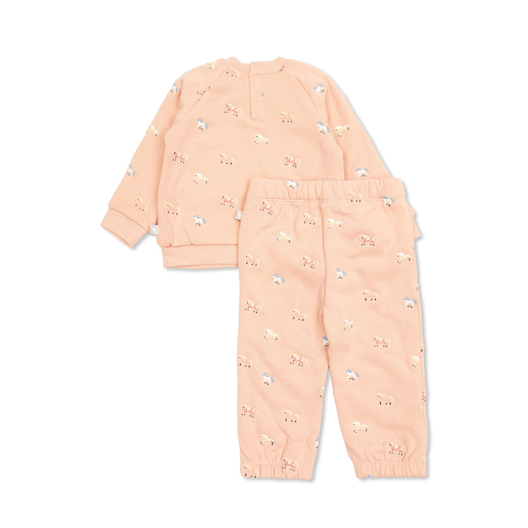 Stella McCartney Kids-Baby Girl Tracksuit With Horse Embro Pink
