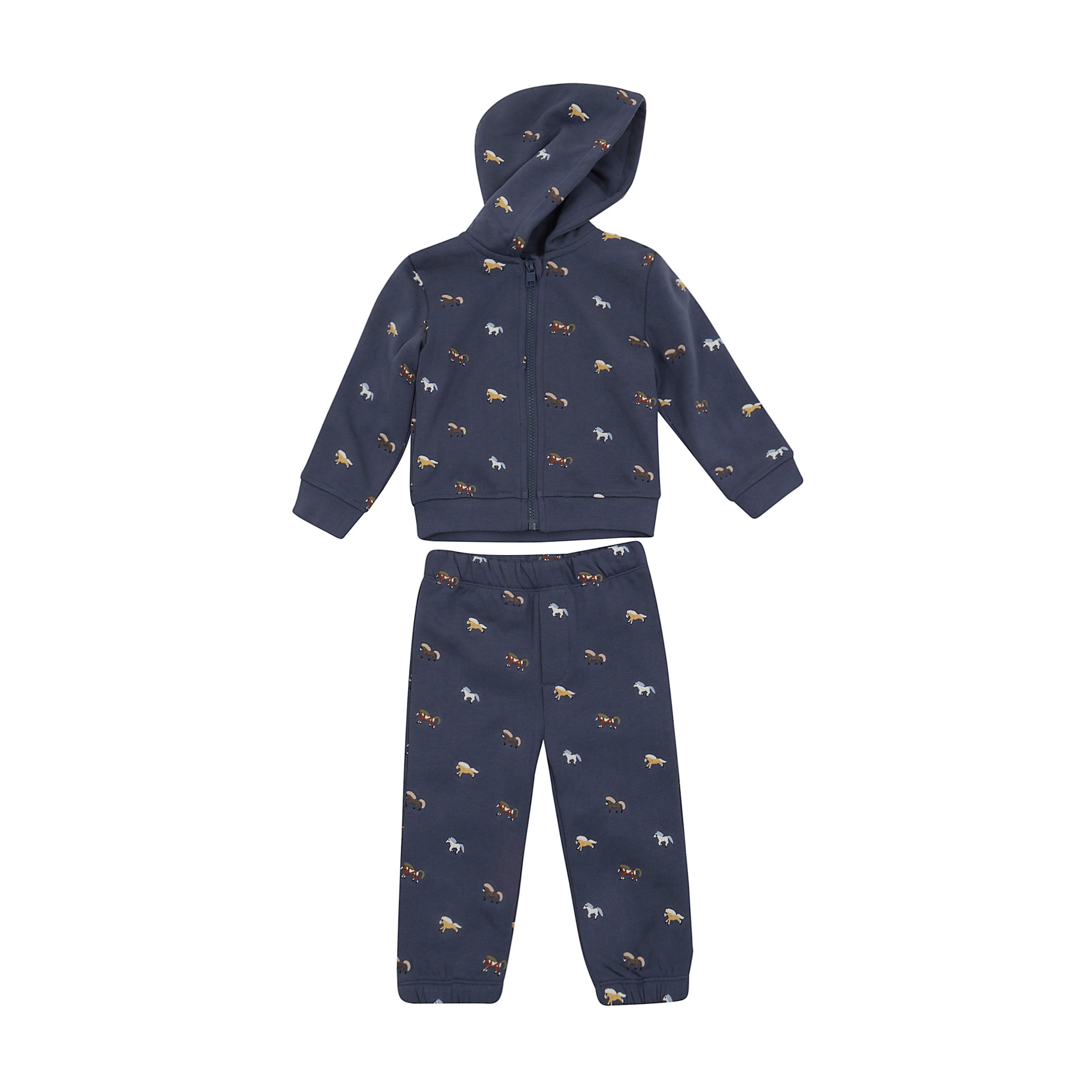 Stella McCartney Kids-Baby Boy Tracksuit With Horse Embro Navy