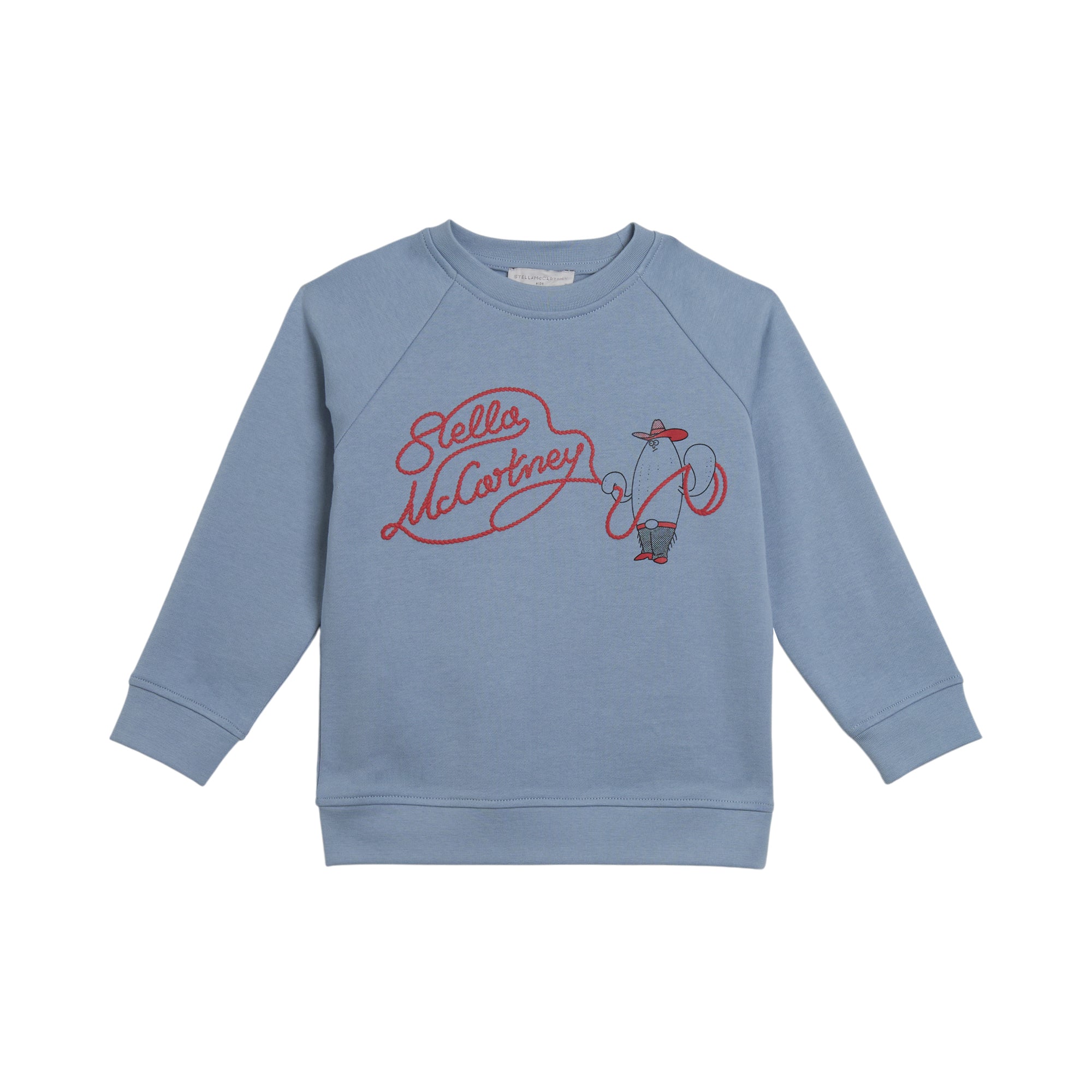 Stella McCartney Kids-Boy Sweatshirt With Stella Logo Blue