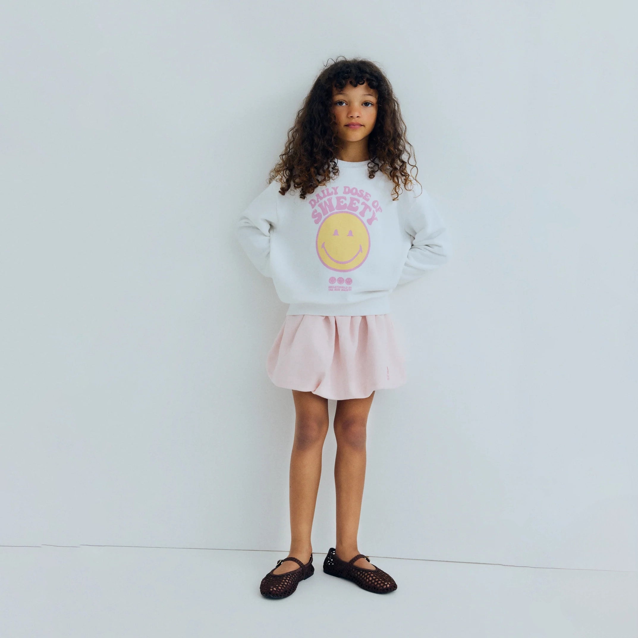 The New Society-Smiley Sweatshirt Smiley Pure Cloud