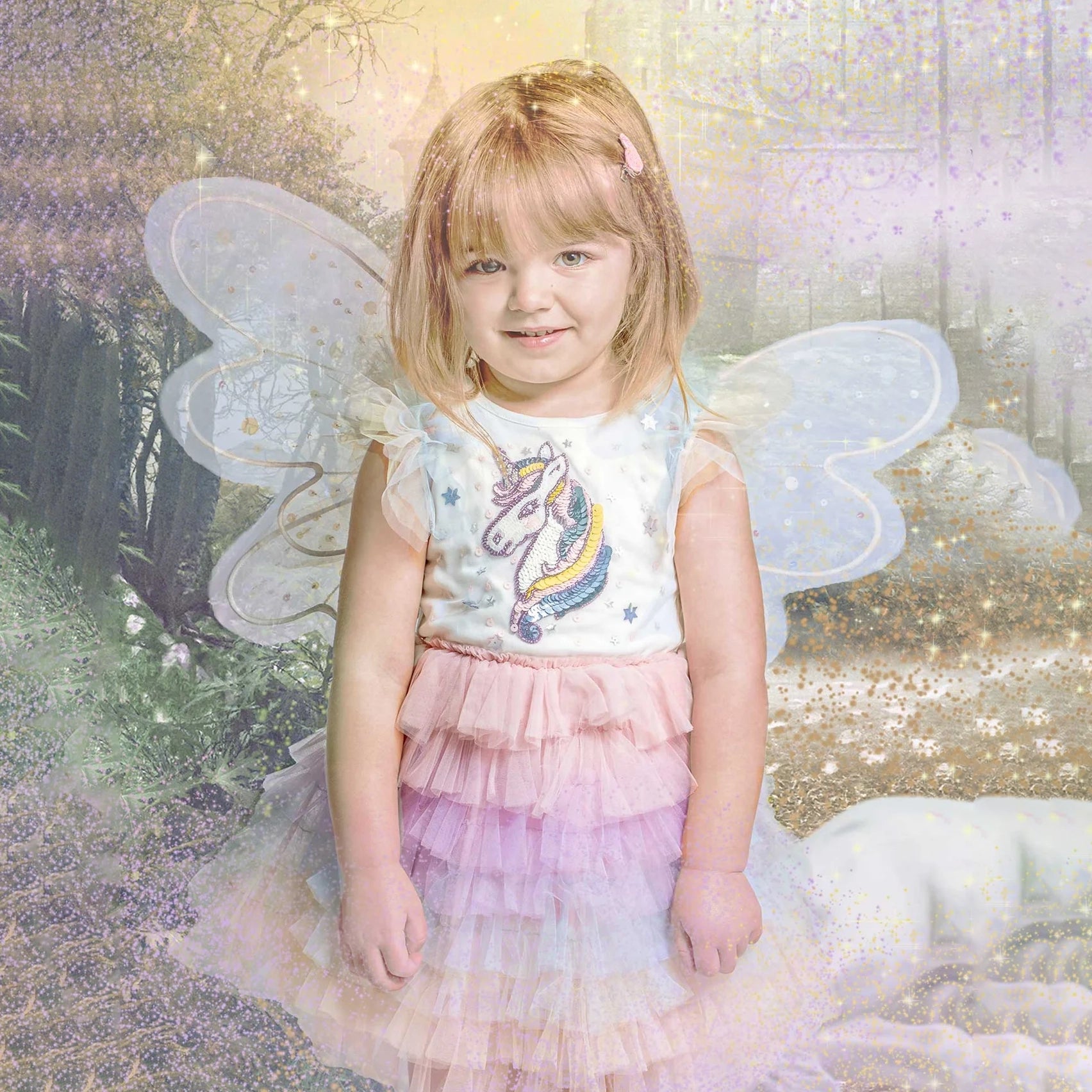 Tutu Du Monde-Bebe Unicorn Twinkle Tutu Dress Milk