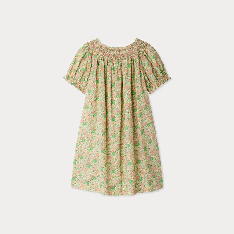 Bonpoint-Jarah smocked dress made with Liberty fabrics