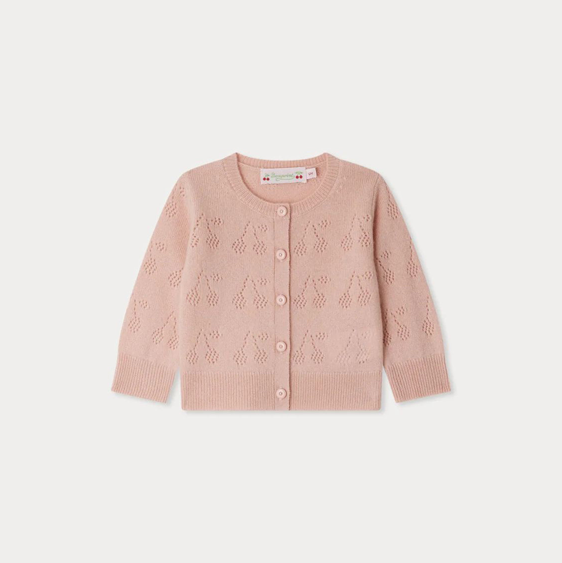 Bonpoint-Gwenoli pink cashmere cardigan