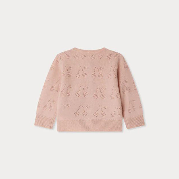 Bonpoint-Gwenoli pink cashmere cardigan