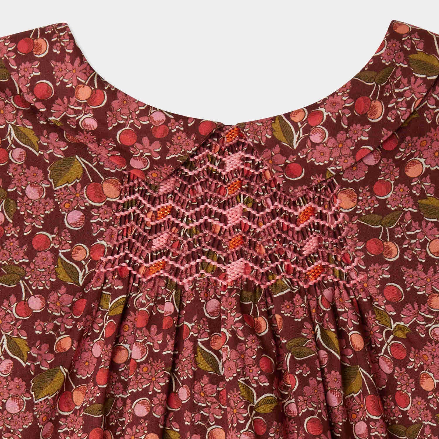 Bonpoint-Juju smocked dress in Liberty fabric in organic cotton