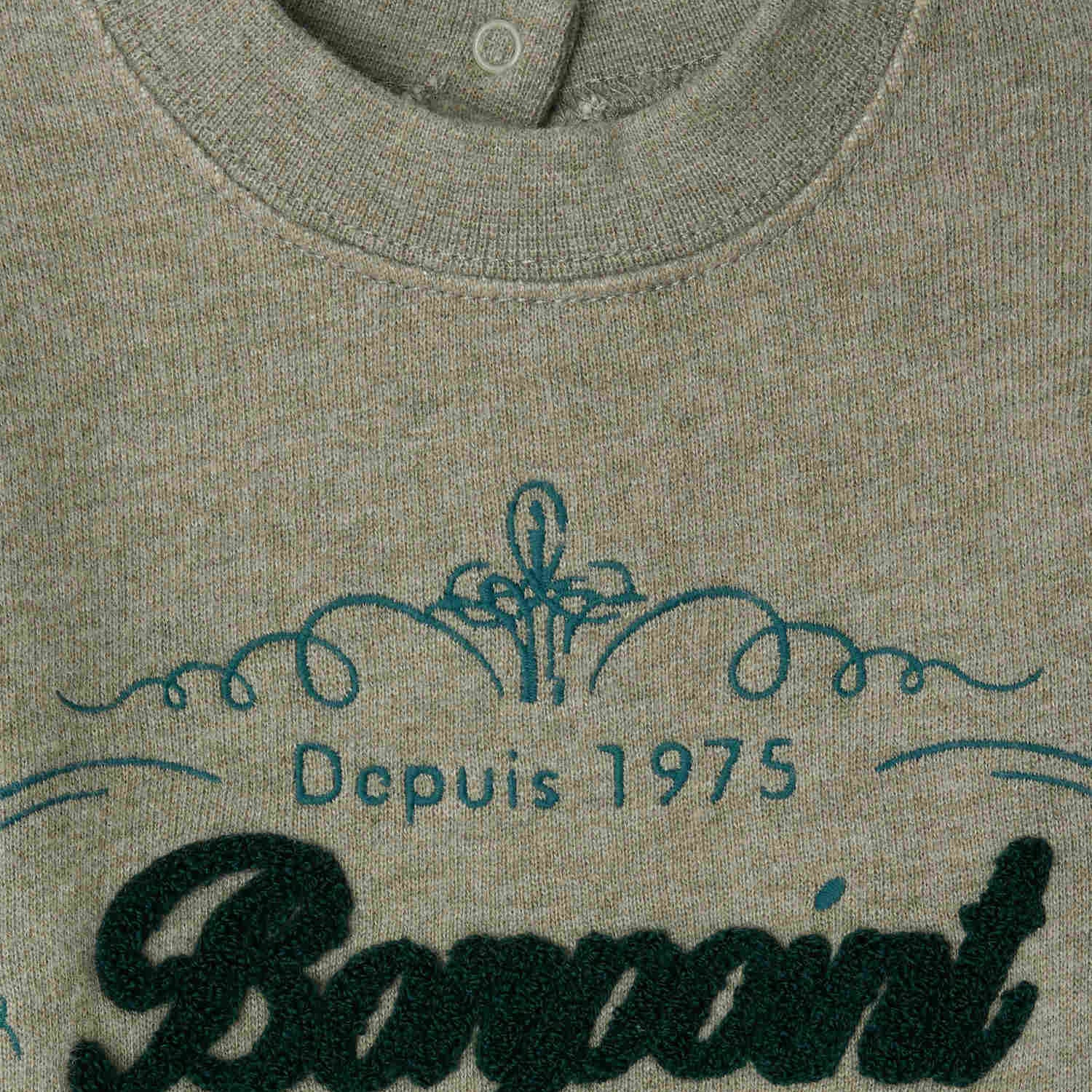 Bonpoint-SWEAT DADY VERT DE GRIS