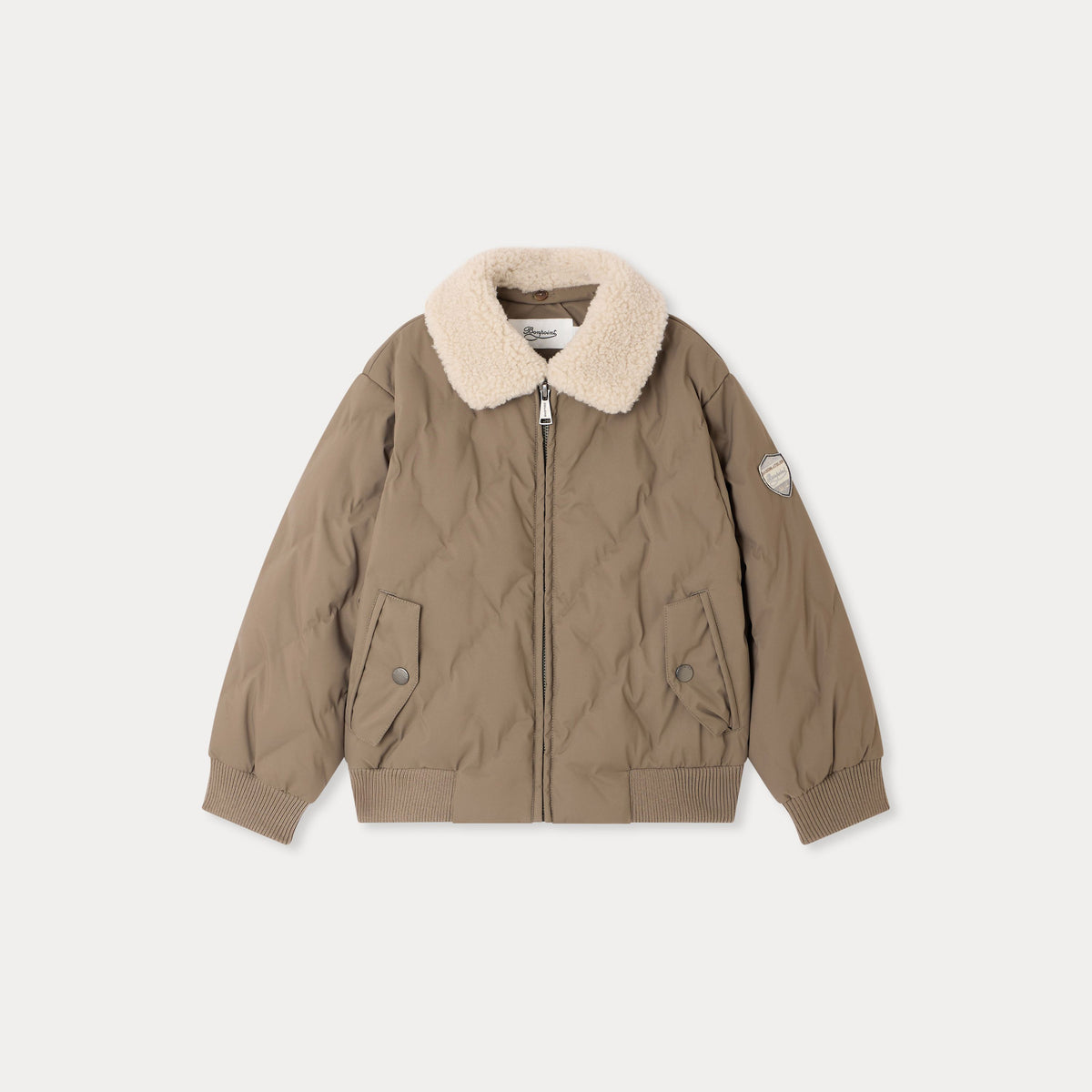 Bonpoint-Blouson Mickson Vert De Gris