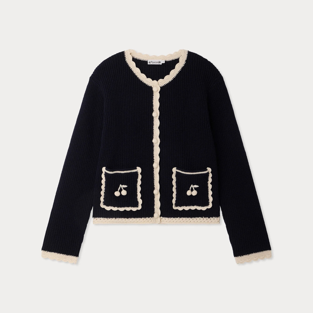 Bonpoint-Cardigan Marlys G-Up Marine