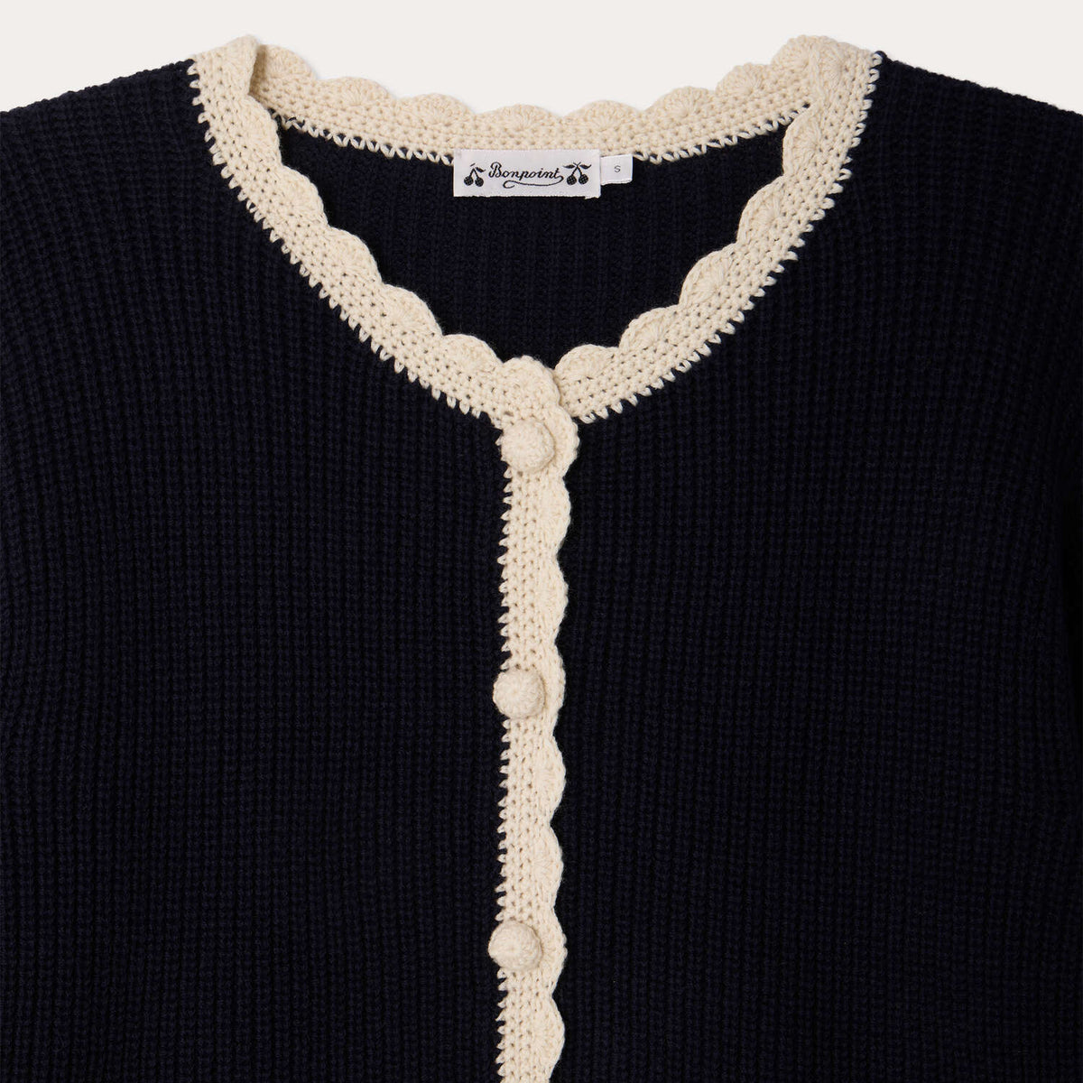 Bonpoint-Cardigan Marlys G-Up Marine