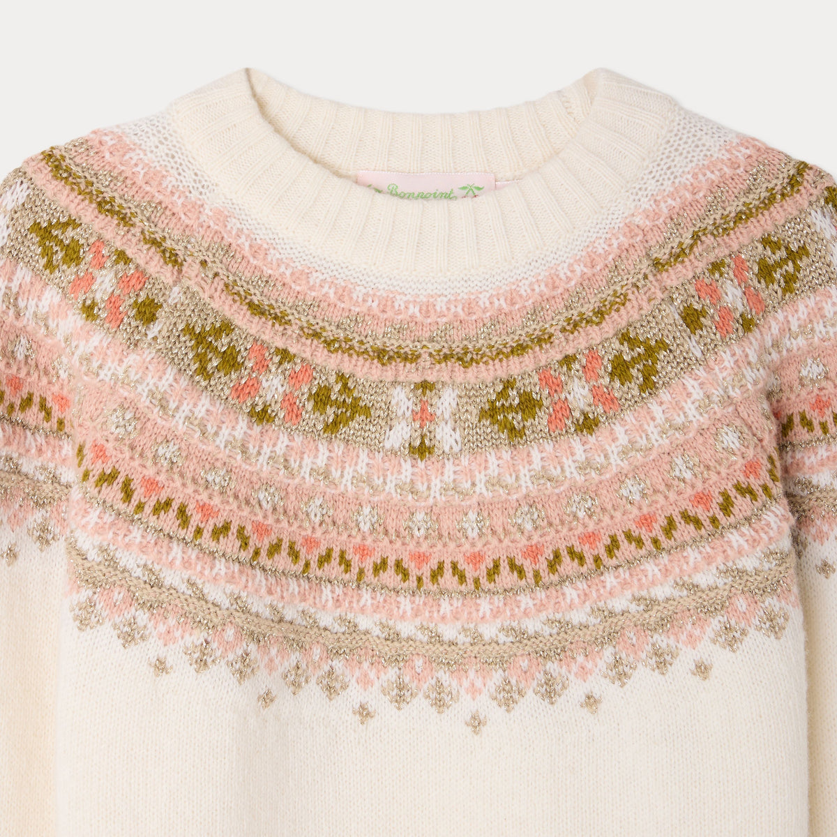 Bonpoint-Pull Mirela Blanc Naturel