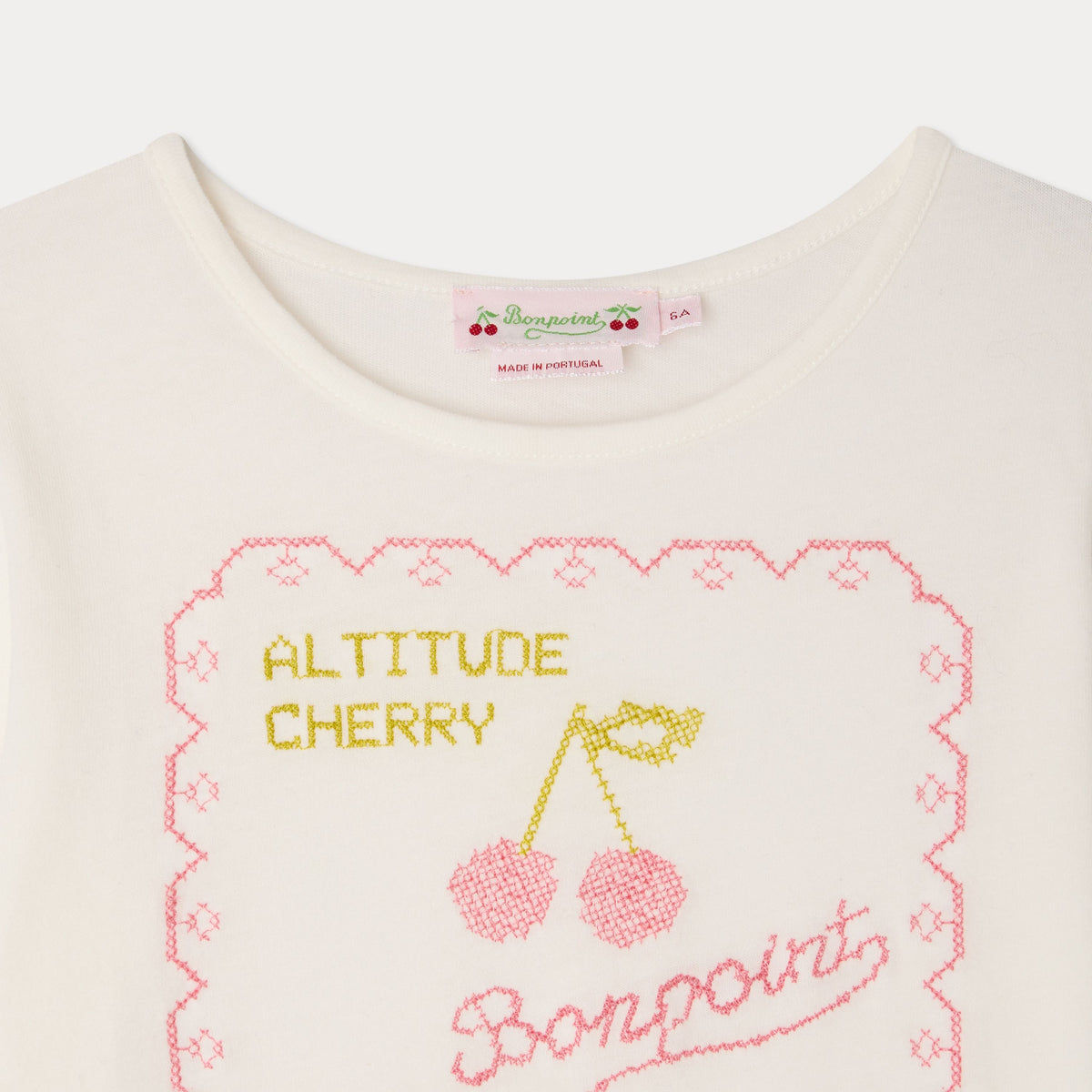 Bonpoint-T-Shirt Gracieuse Upb Blanc Lait