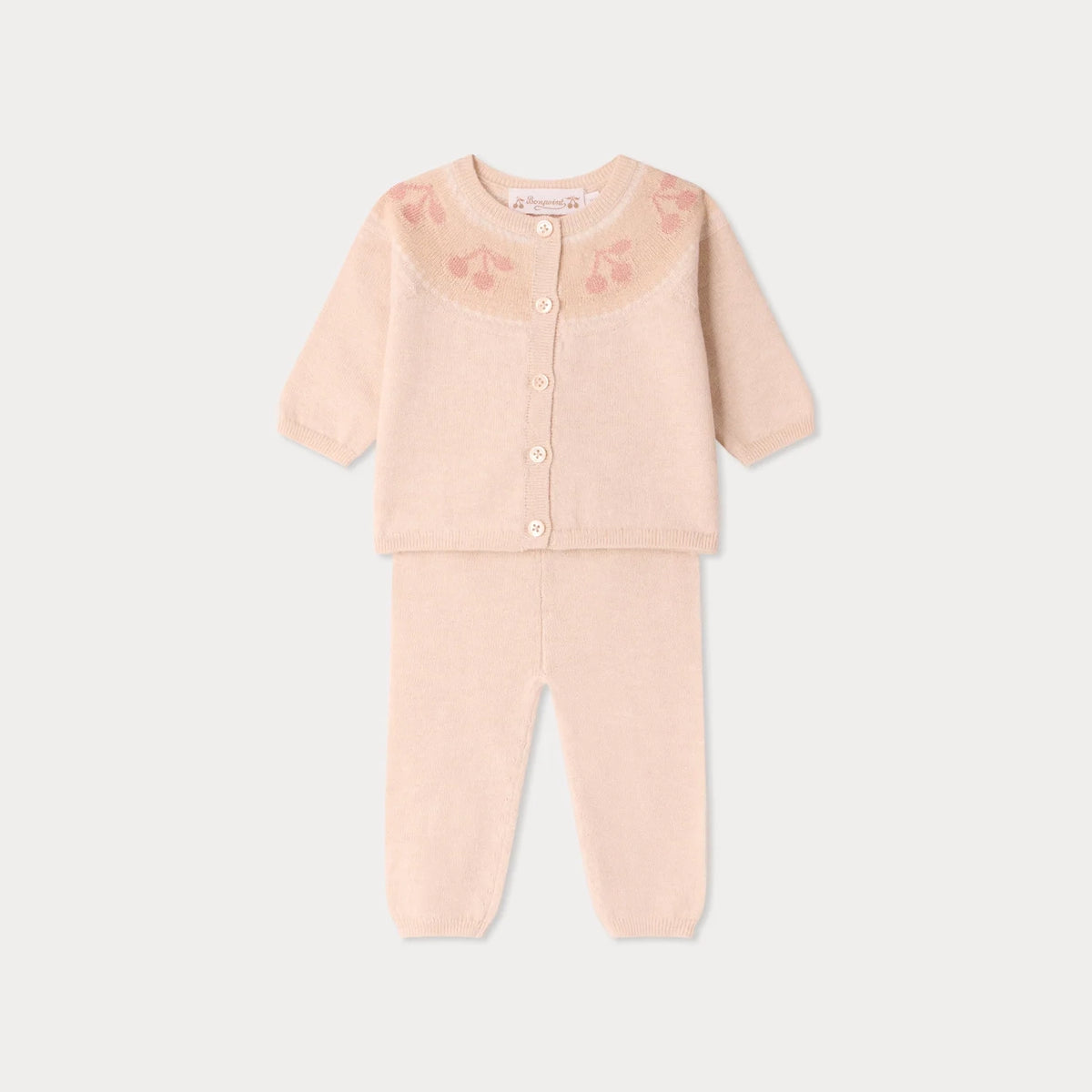 Bonpoint-Ensemble Jenny Multico Rose Fard