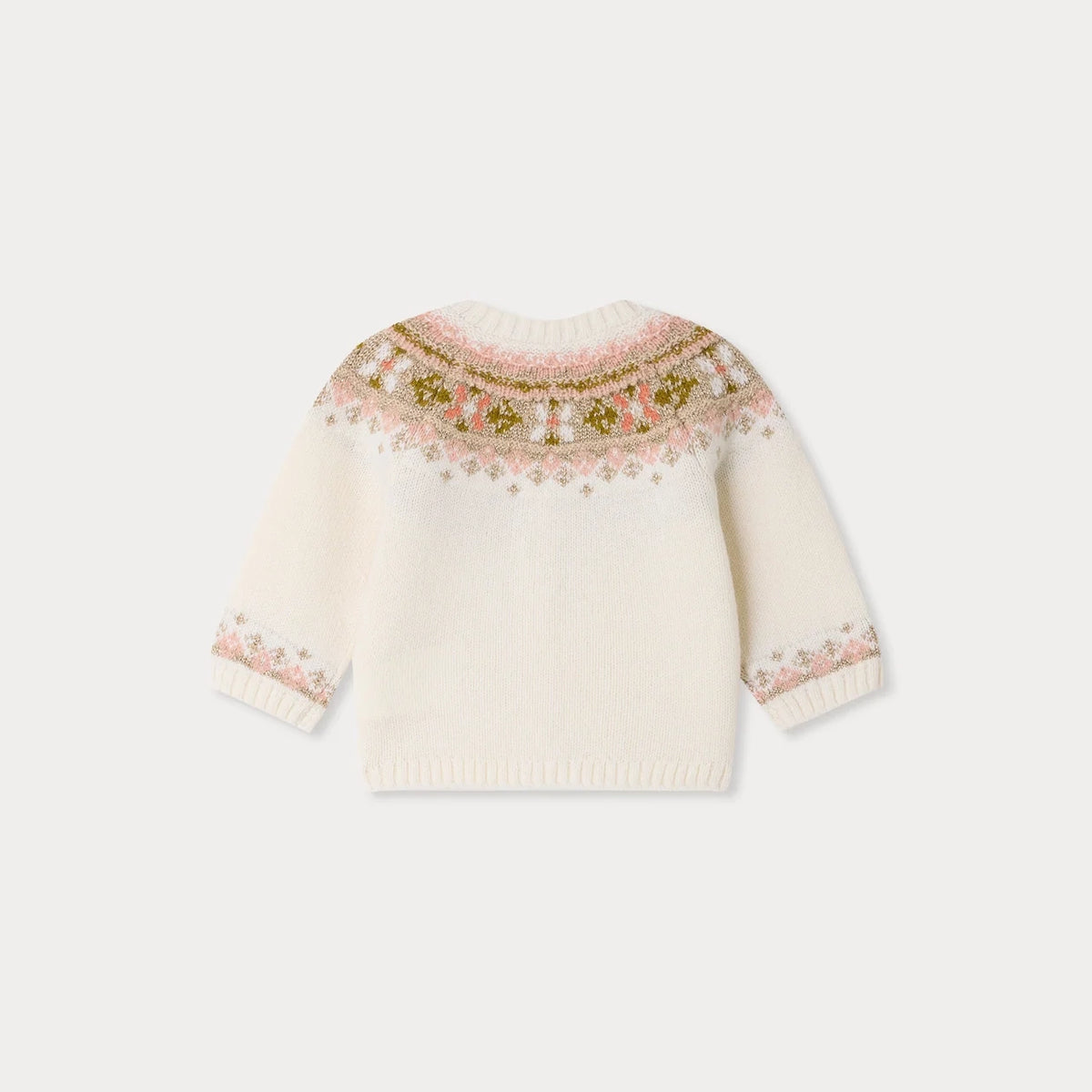 Bonpoint-Bebe Cardigan Maylia Blanc Naturel