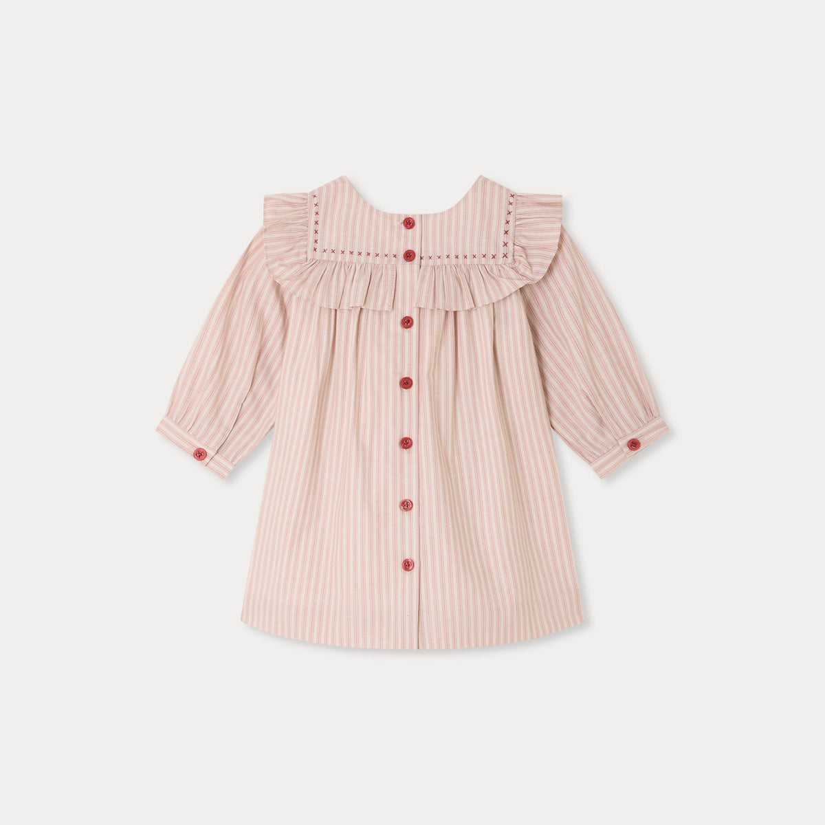 Bonpoint-Bebe Robe Meiki Ra Ecru