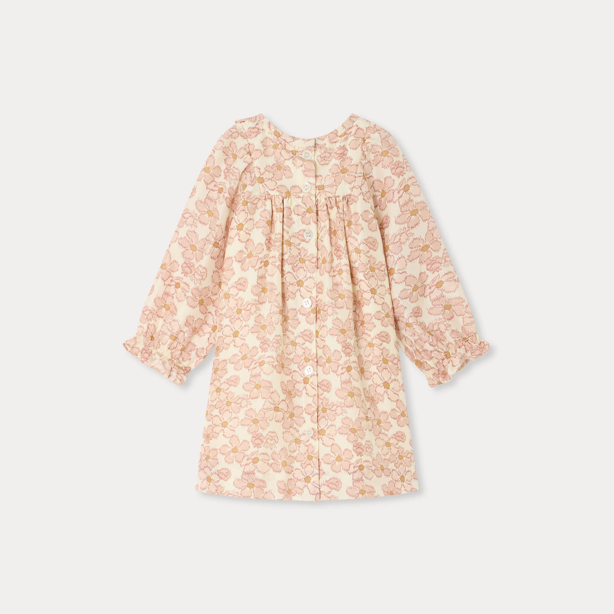 Bonpoint-Bebe Robe Maelia Fleurs Rose