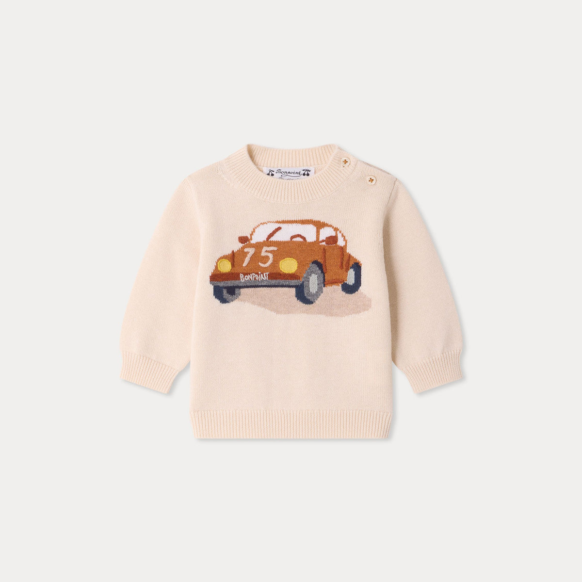 Bonpoint-Bebe Pull Almire Ecru