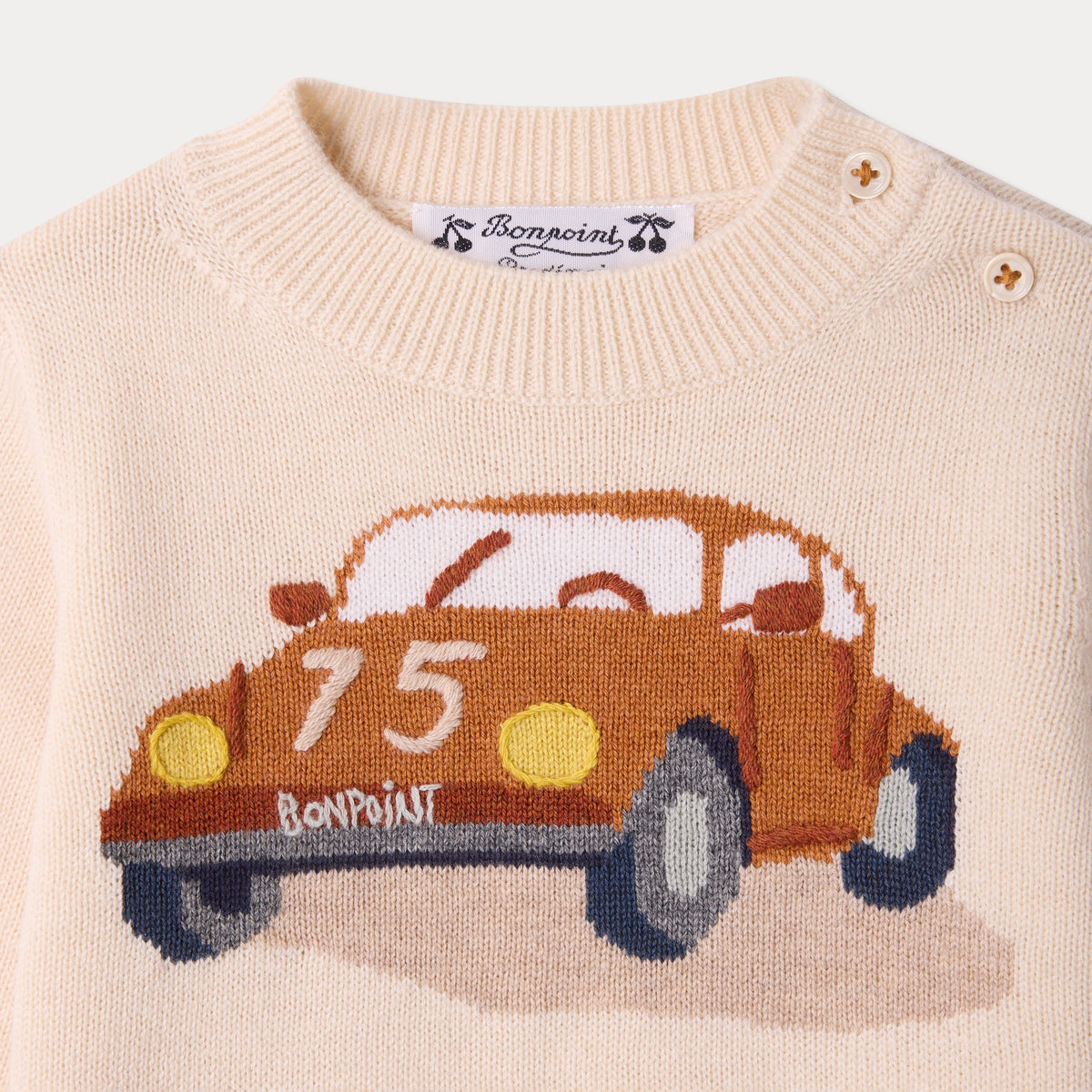 Bonpoint-Bebe Pull Almire Ecru