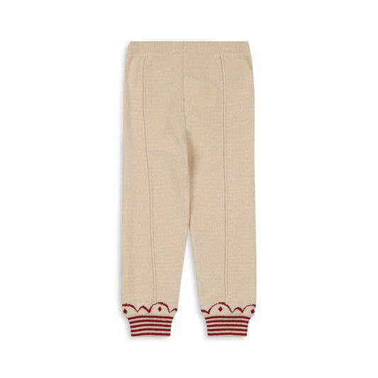 WHAMIE KNIT PANTS GOTS OFF WHITE CHRISTMAS