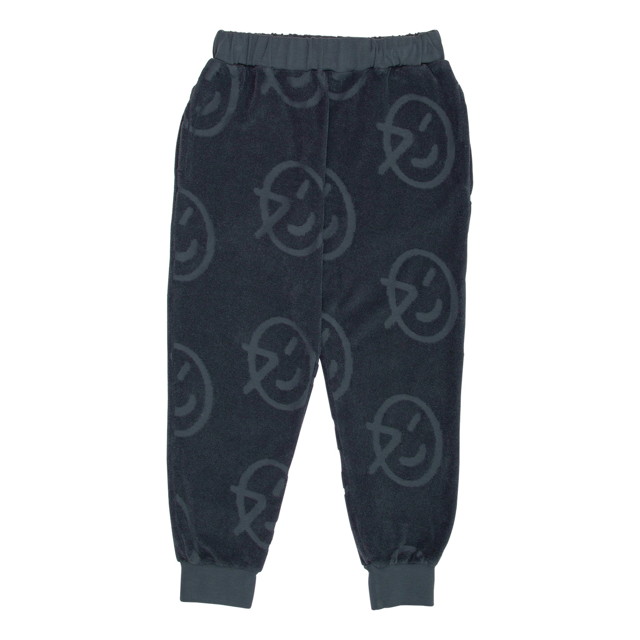 TERRY LOGO TRACK PANT-SLATE