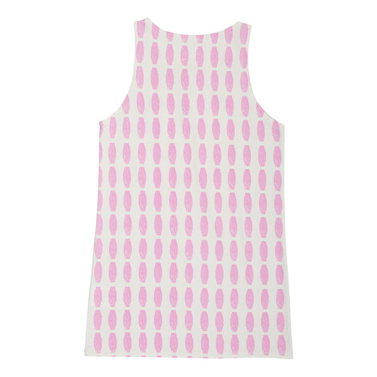 TACCO TANK DRESS-POP PINK