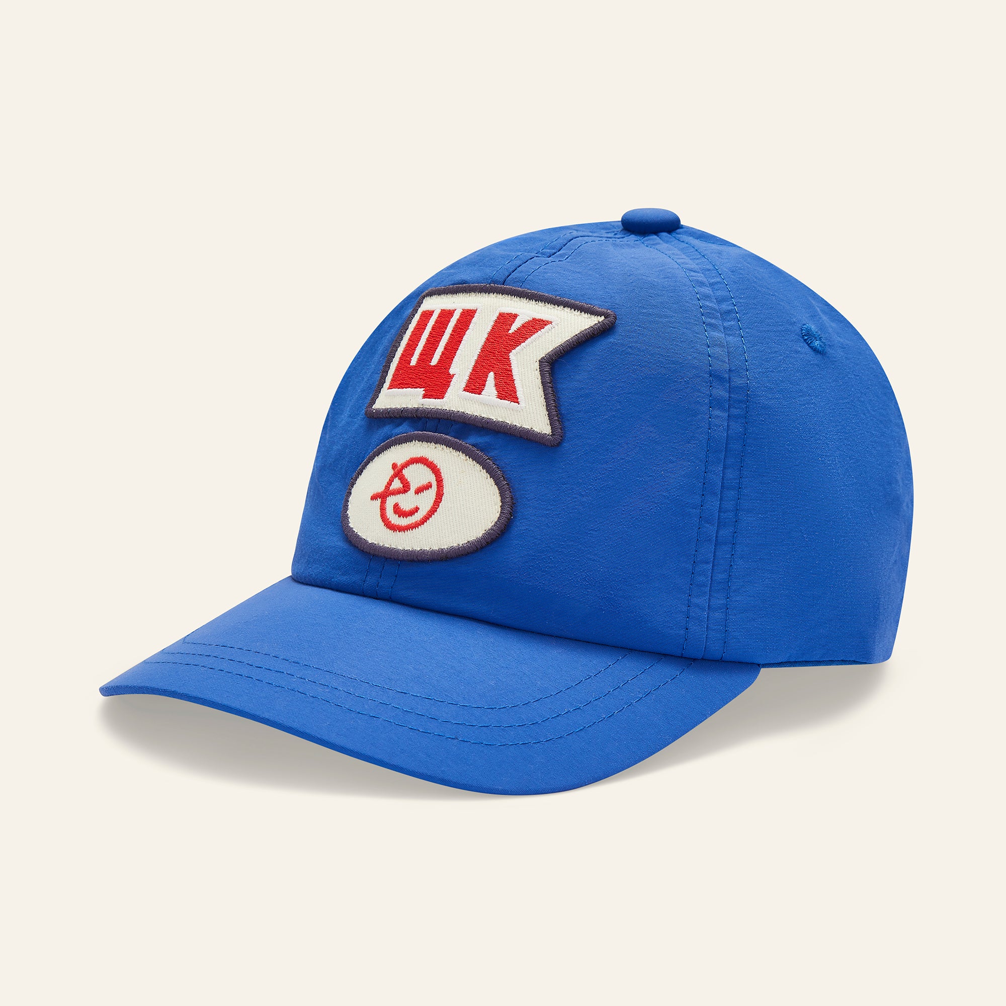 Wynken-NYLON BADGE CAP-STRONG BLUE