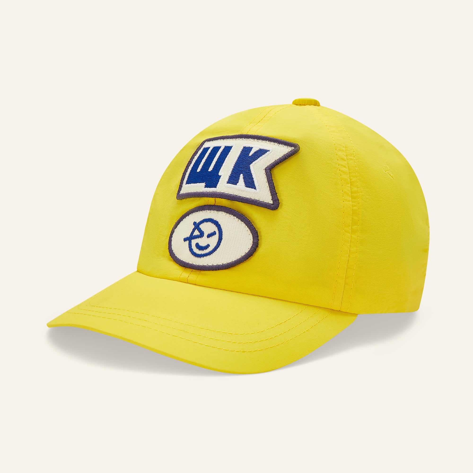 Wynken-NYLON BADGE CAP-YELLOW