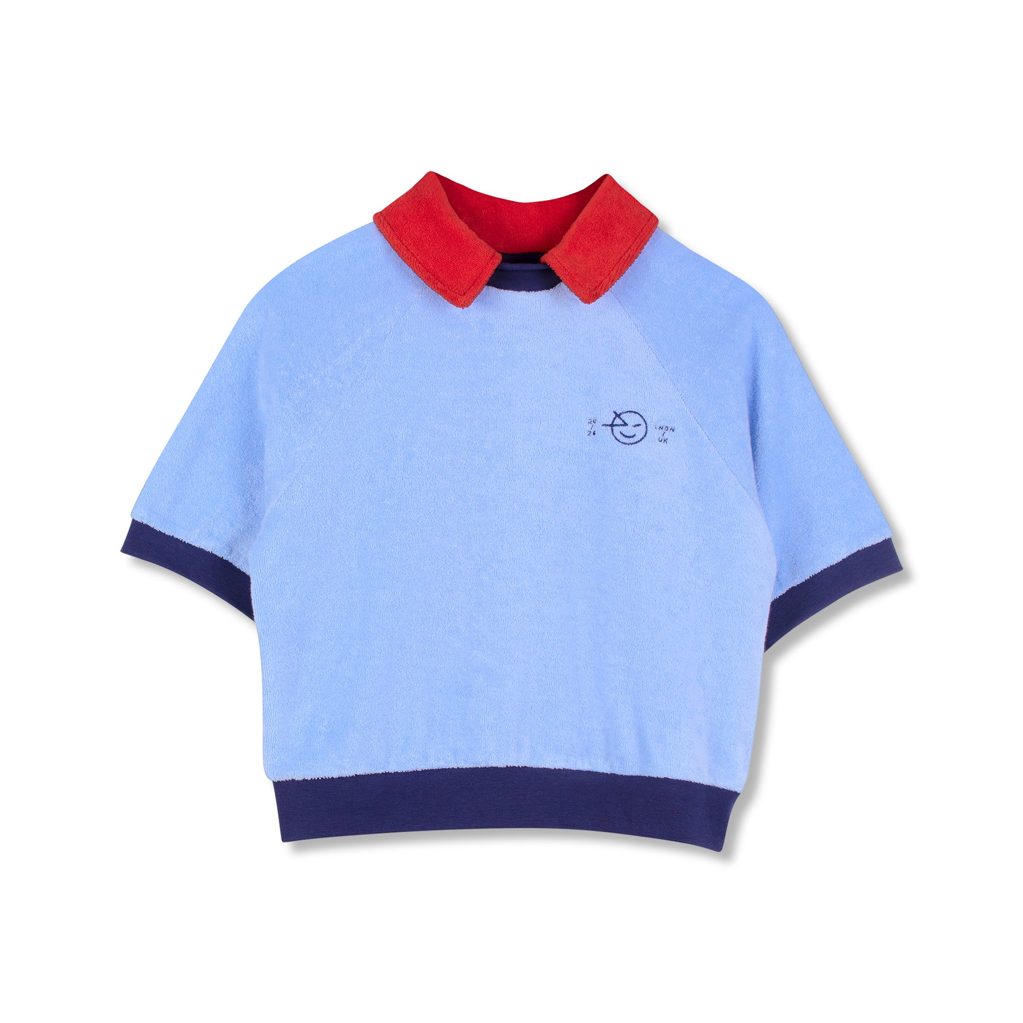 Wynken-Beach Polo Organic Cotton Pale Blue
