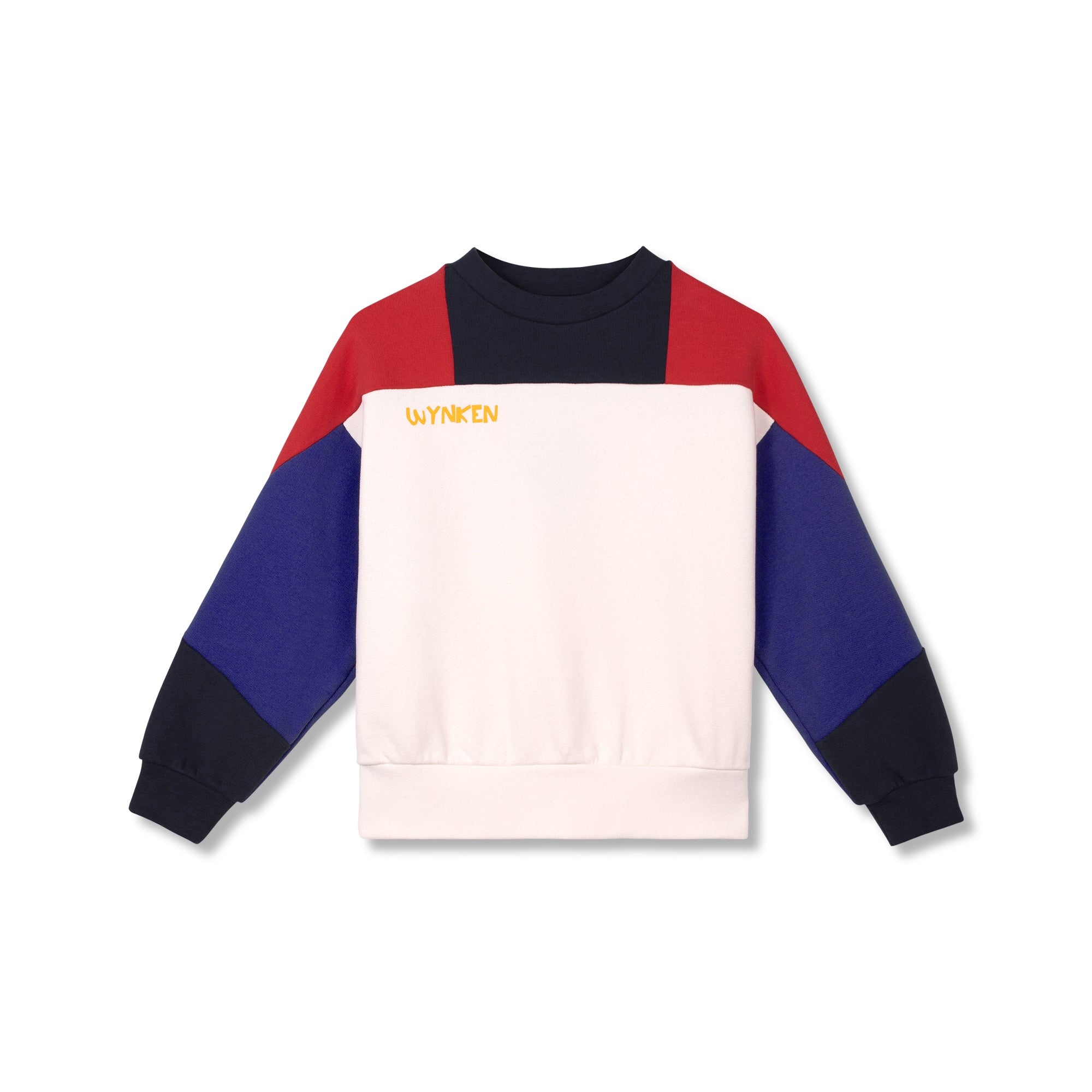 Wynken-Kids Studio Sweat Ecru Indigo